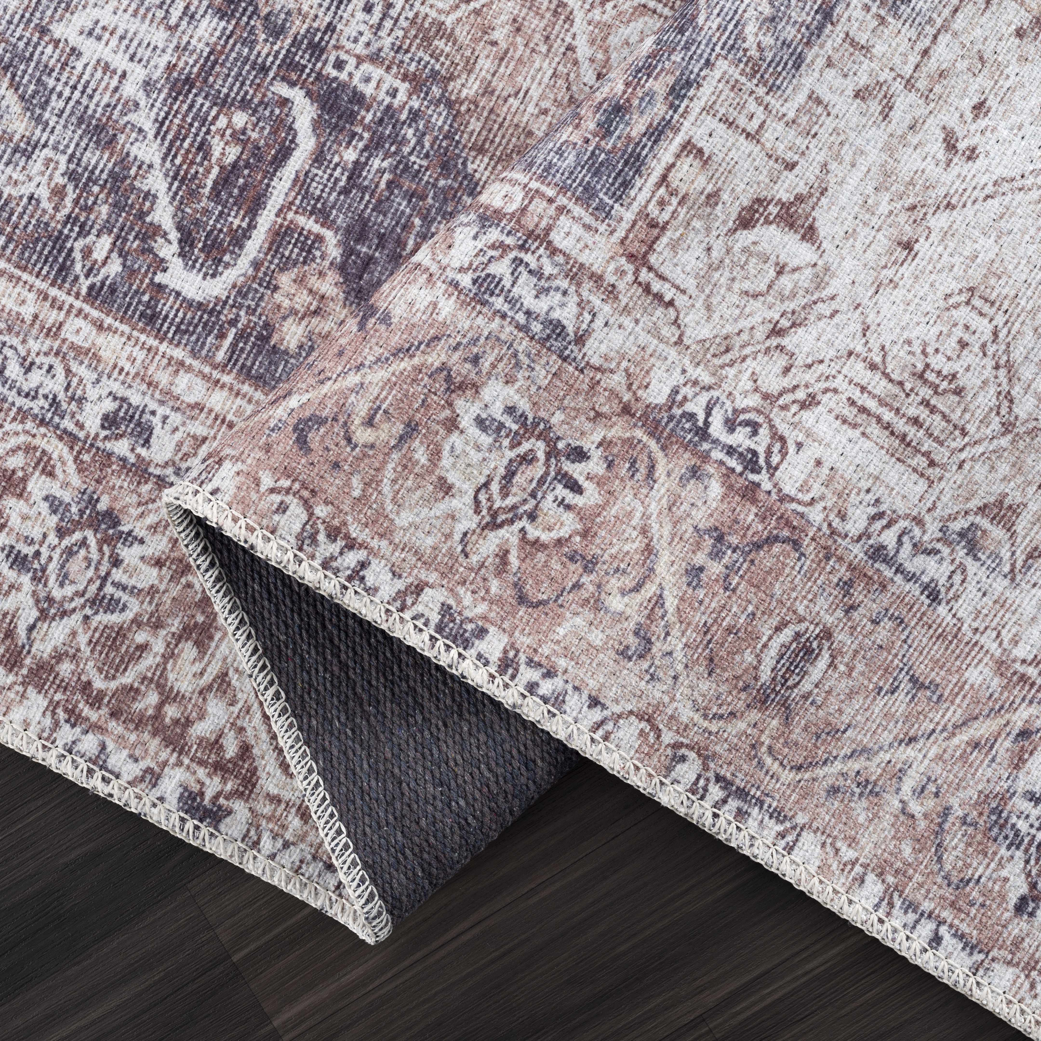 Beige Rosman Washable Area Rug - Promo - Bibenanova