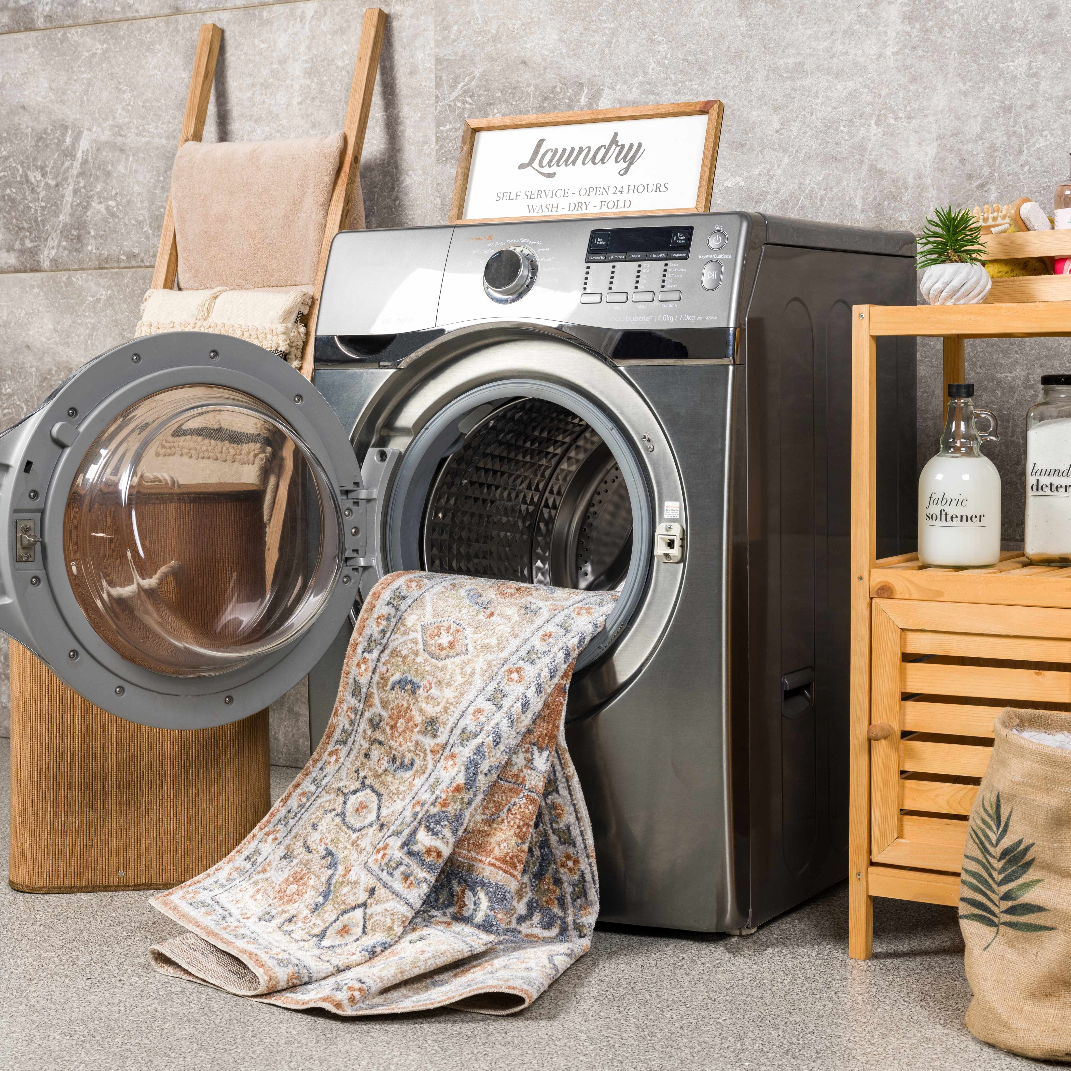 Gael Rust Boutique Washable Rug - Bibenanova usa