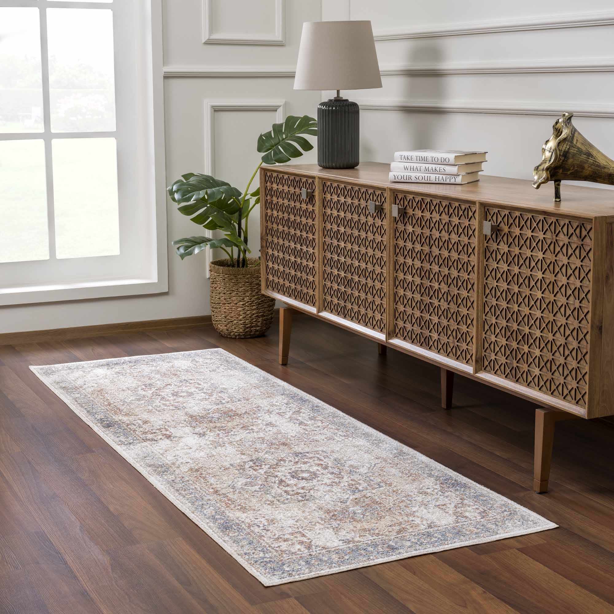 Heritage Style Flat Pile Washable Rug - Bibenanova usa