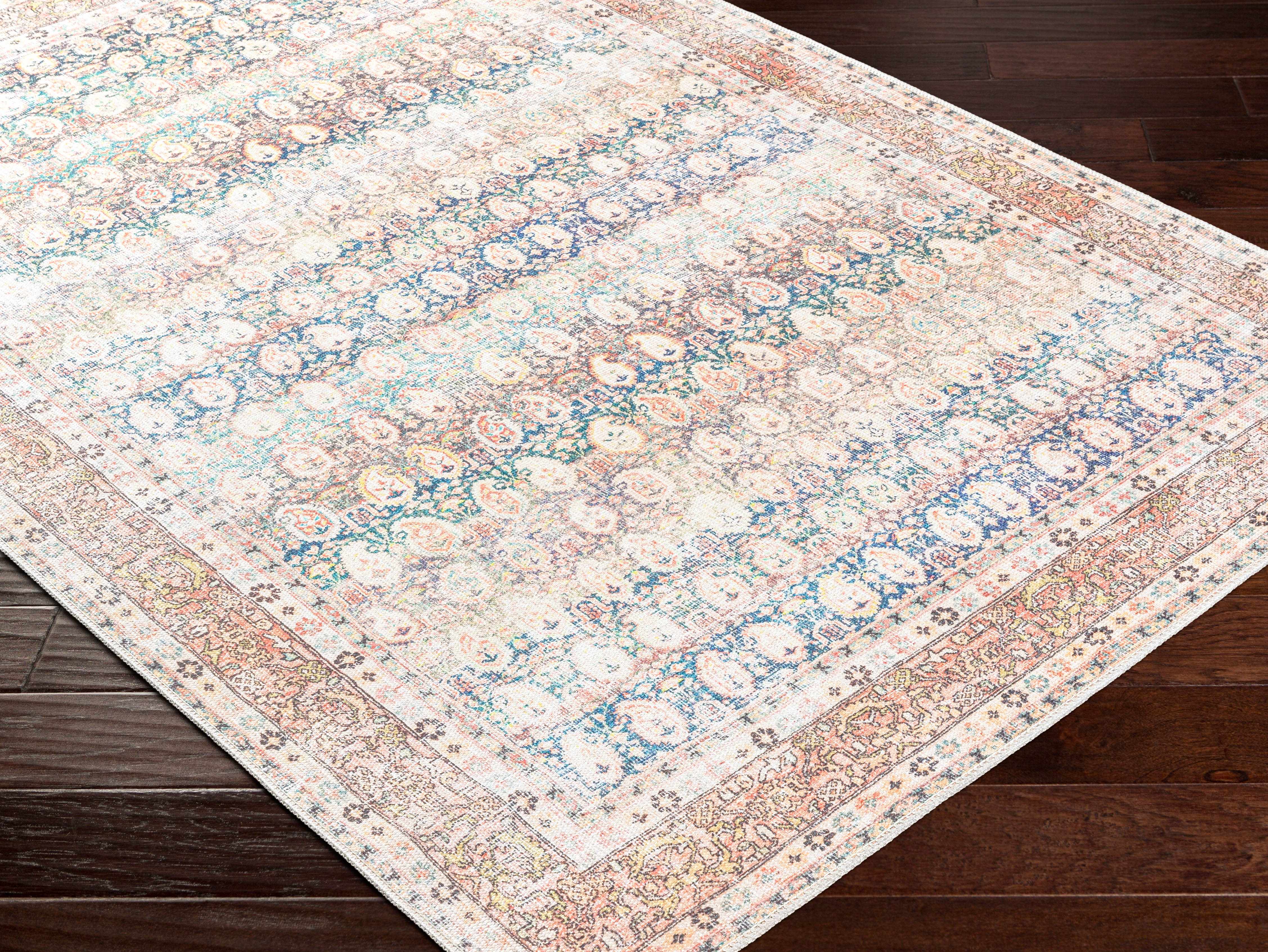 Maligaya Distressed Washable Rug - Clearance - Bibenanova usa