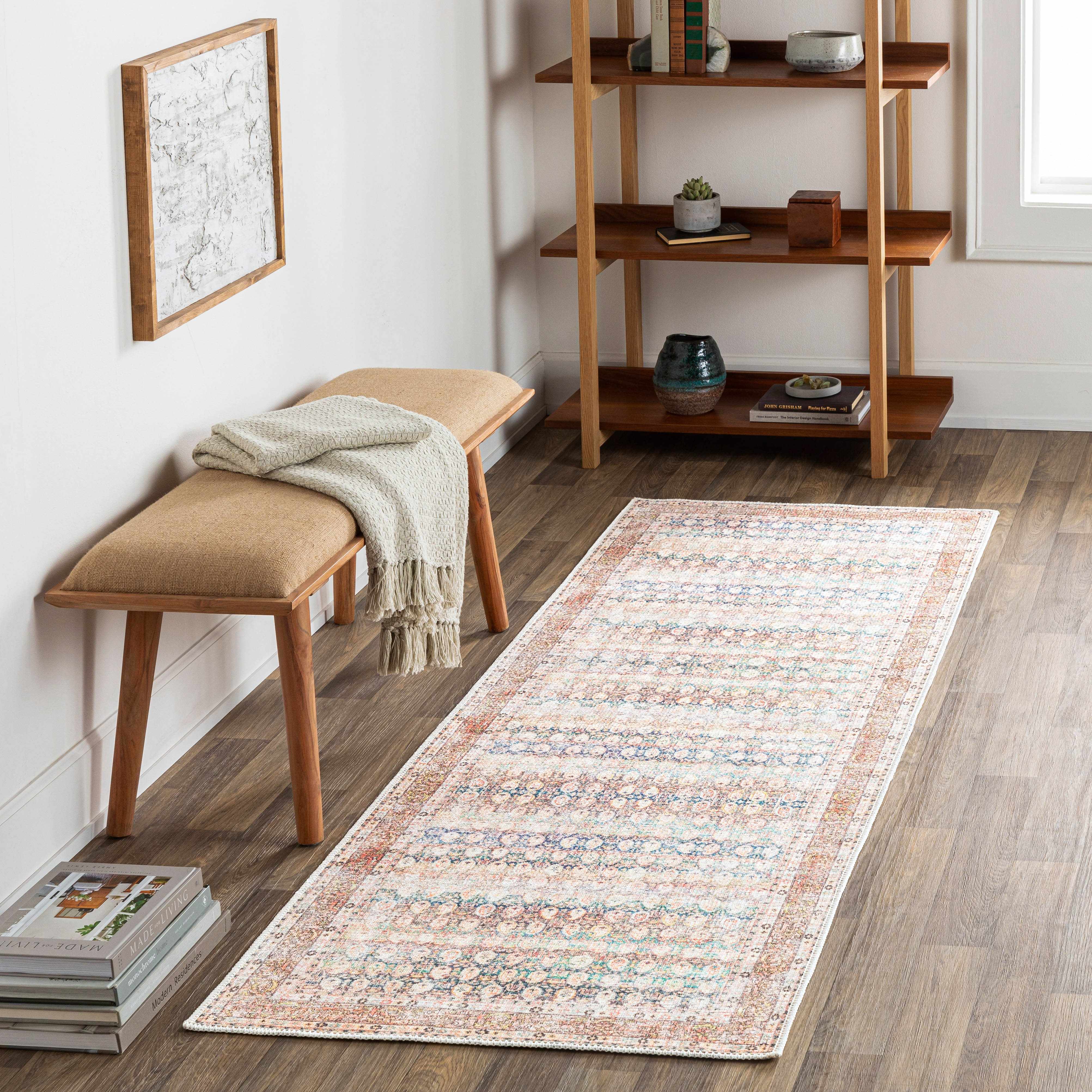 Maligaya Distressed Washable Rug - Clearance - Bibenanova usa