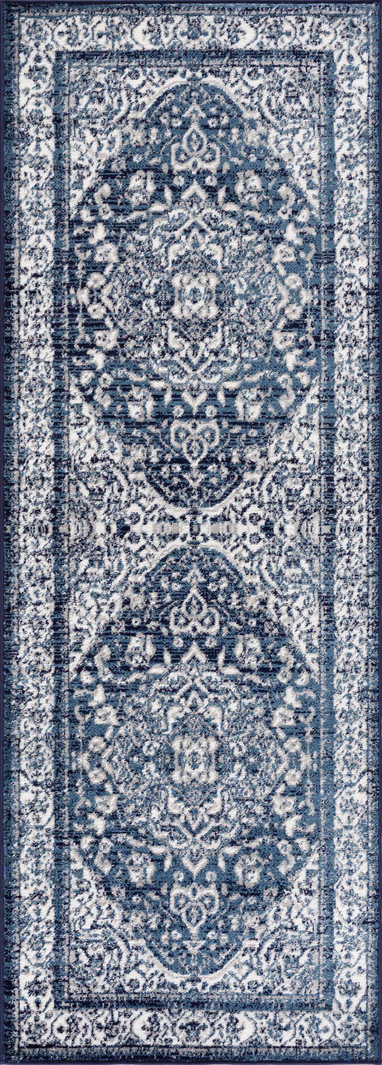 Billy Blue Medallion Rug - Promo - Bibenanova