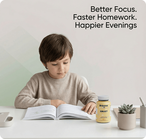Bibena™ Kids Smart – Brain + Iron Gummy for Focus & Learning - Bibenanova