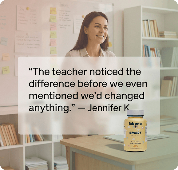 Bibena™ Kids Smart – Brain + Iron Gummy for Focus & Learning - Bibenanova