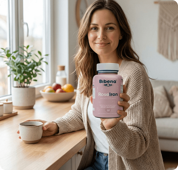 Bibena™ Mom RoseIron – Gentle Iron + Brain Support for Women - Bibenanova
