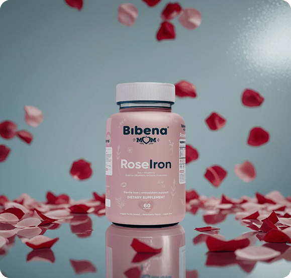 Bibena™ Mom RoseIron – Gentle Iron + Brain Support for Women - Bibenanova