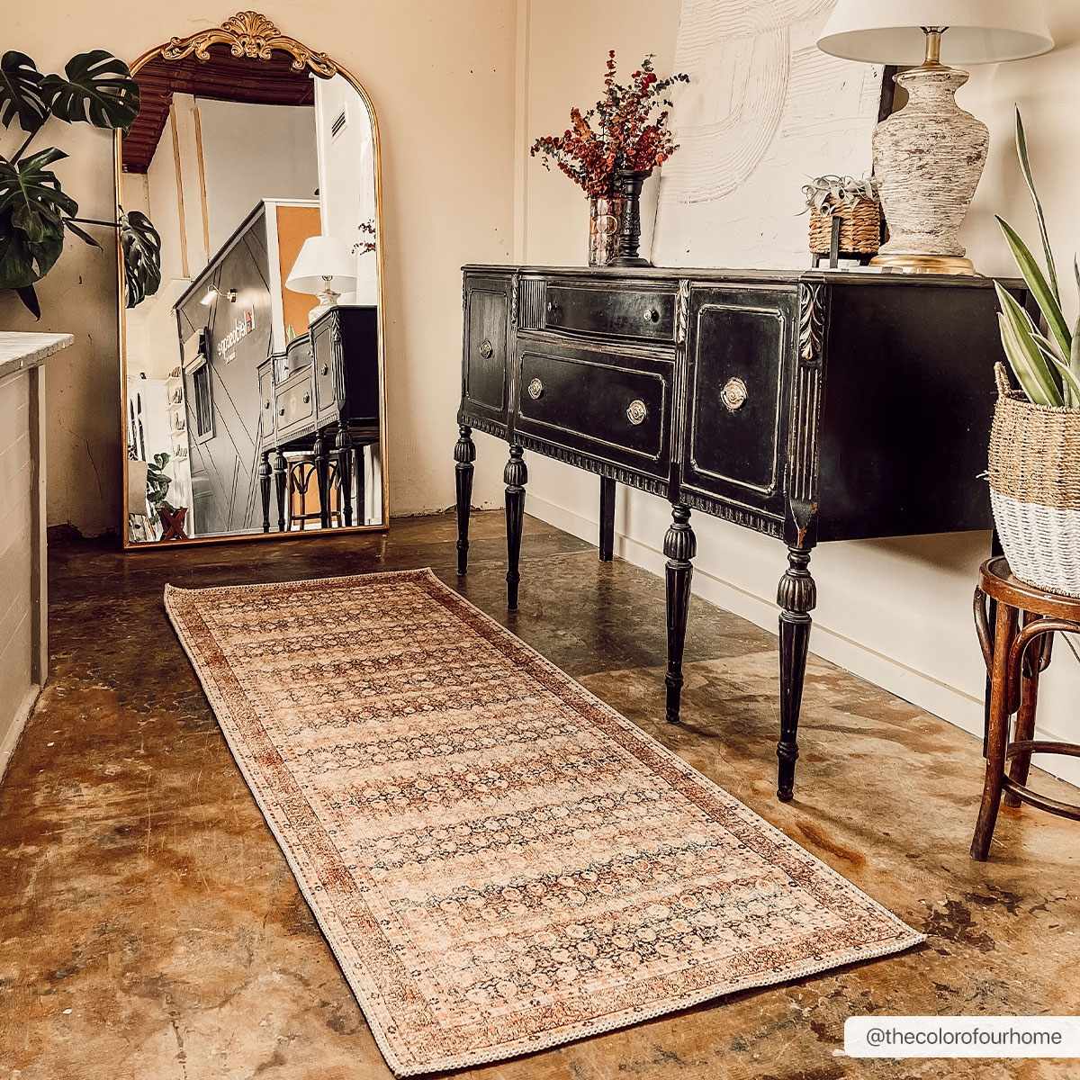 Maligaya Distressed Washable Rug - Clearance - Bibenanova usa