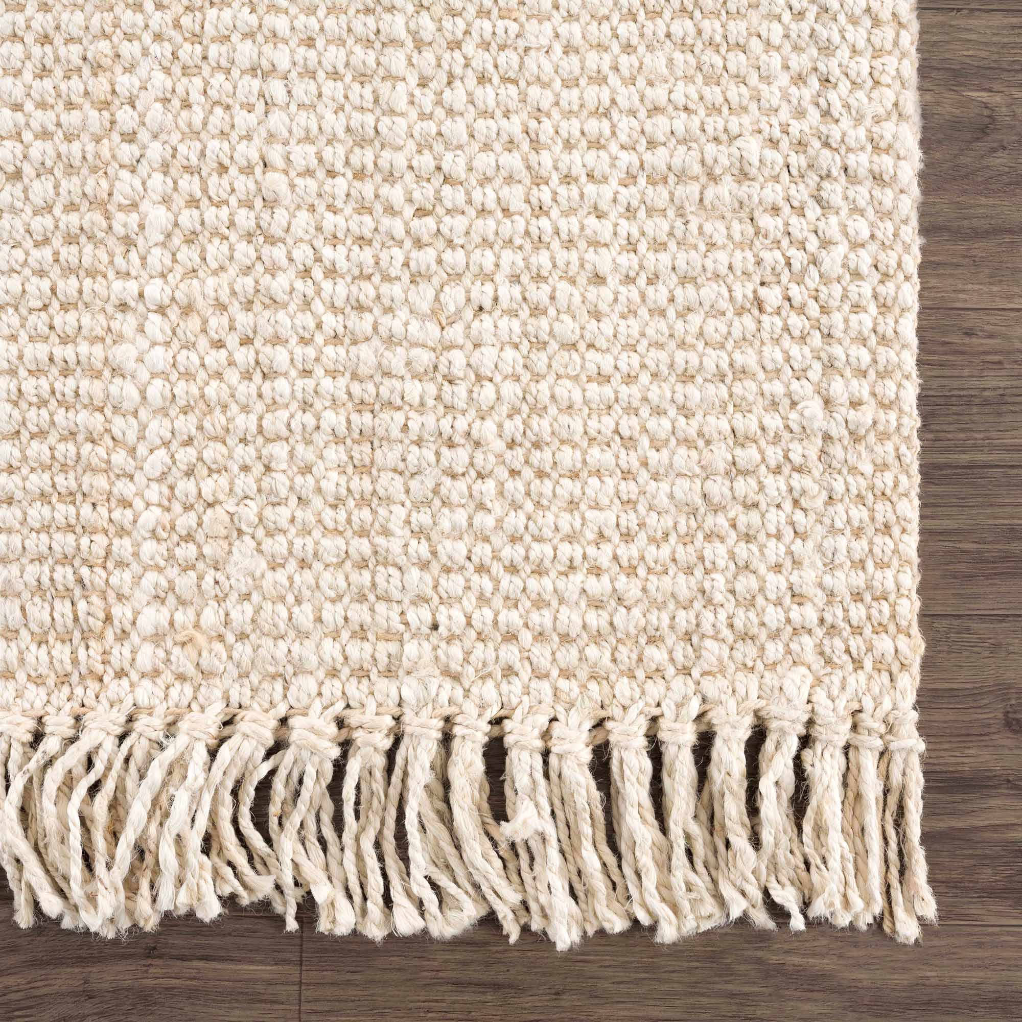Senneterre Bleached Jute Rug - Bibenanova usa