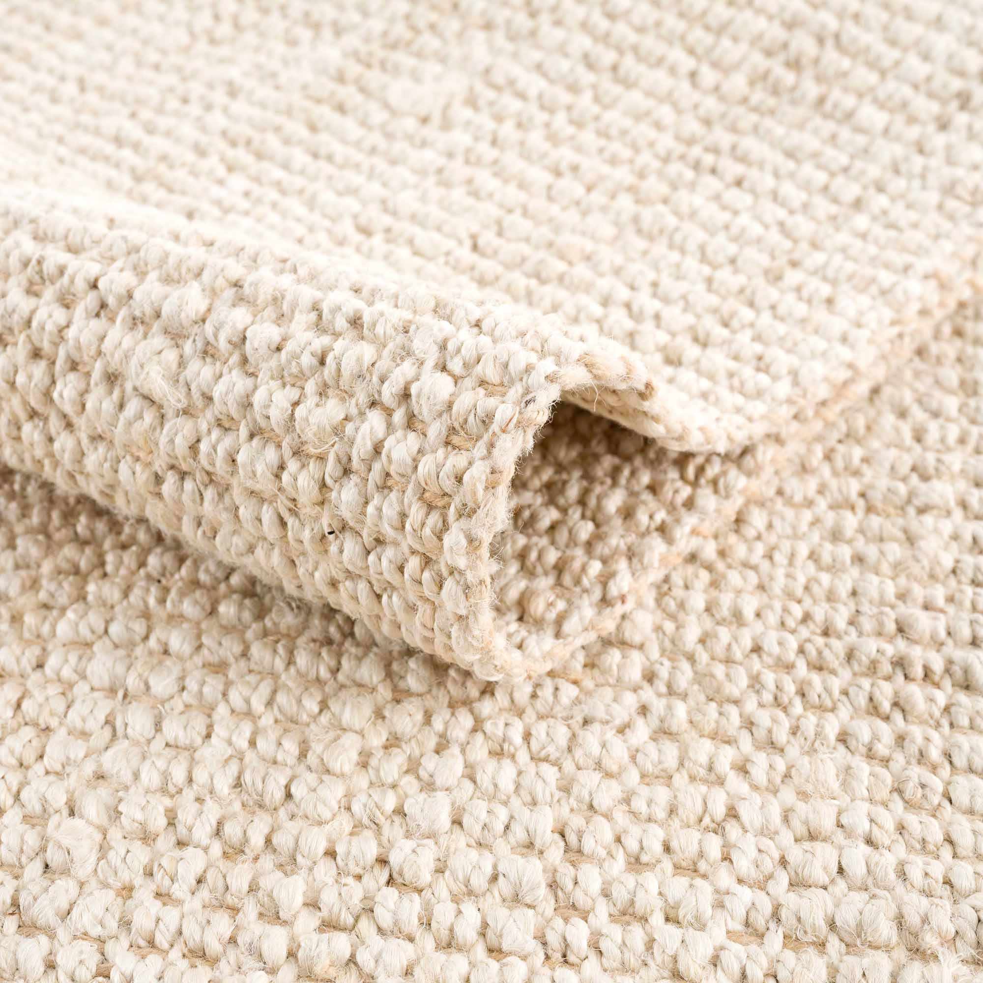 Senneterre Bleached Jute Rug - Bibenanova usa