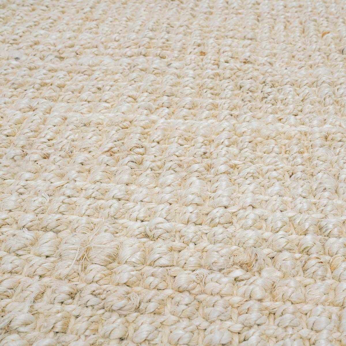 Senneterre Bleached Jute Rug - Bibenanova usa