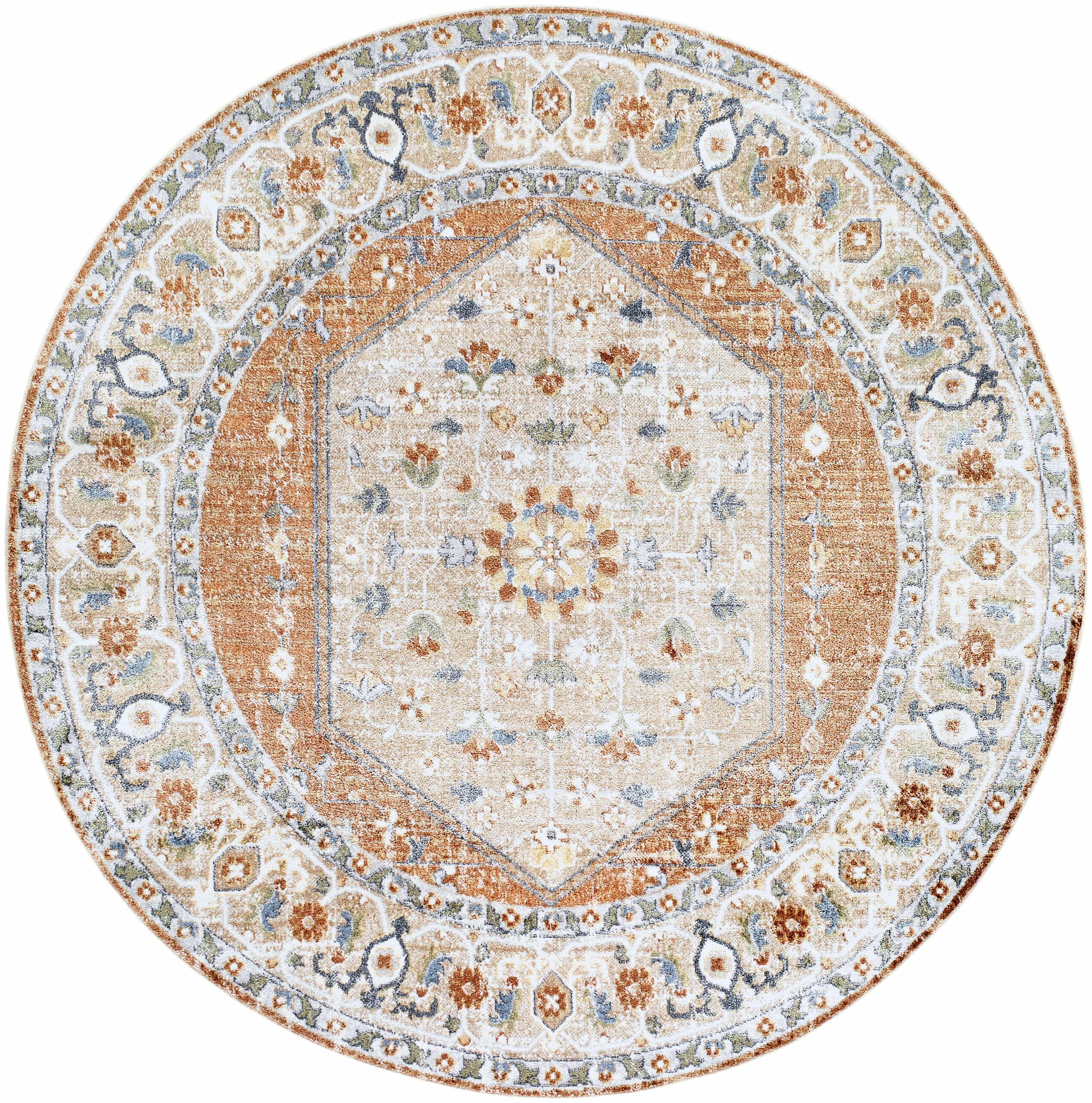 Gael Rust Boutique Washable Rug - Bibenanova usa