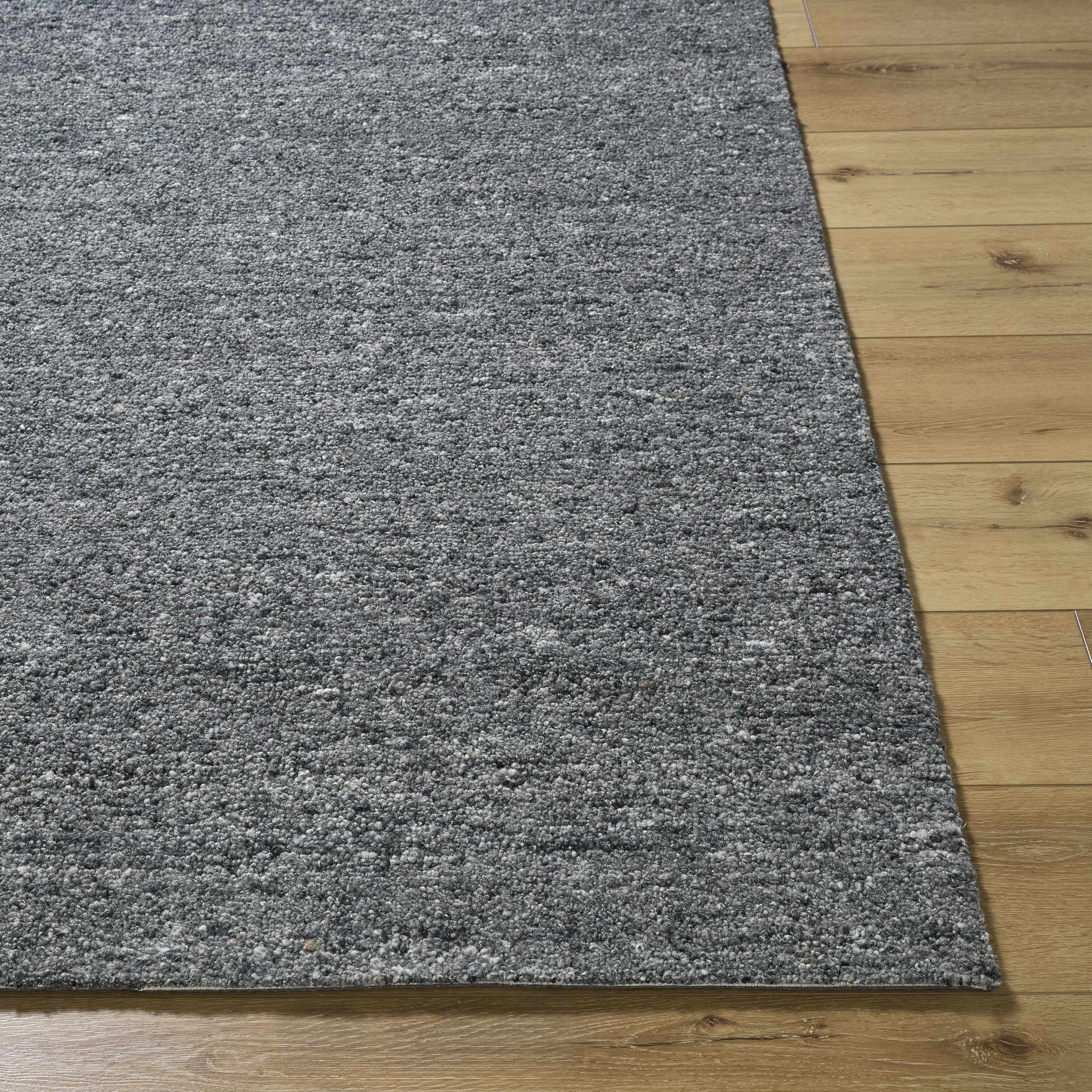 Sevan Charcoal Wool Area Rug - Bibenanova