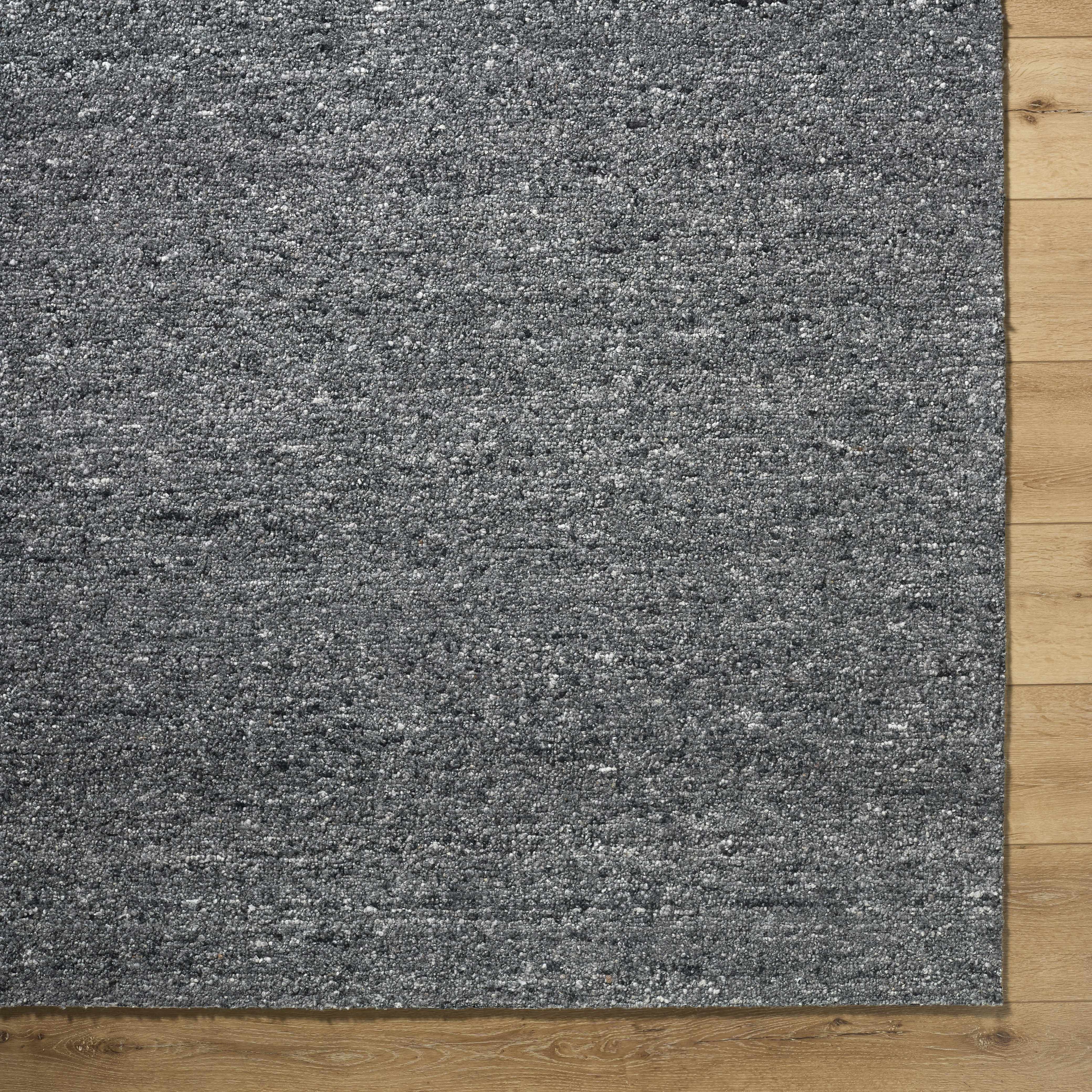 Sevan Charcoal Wool Area Rug - Bibenanova