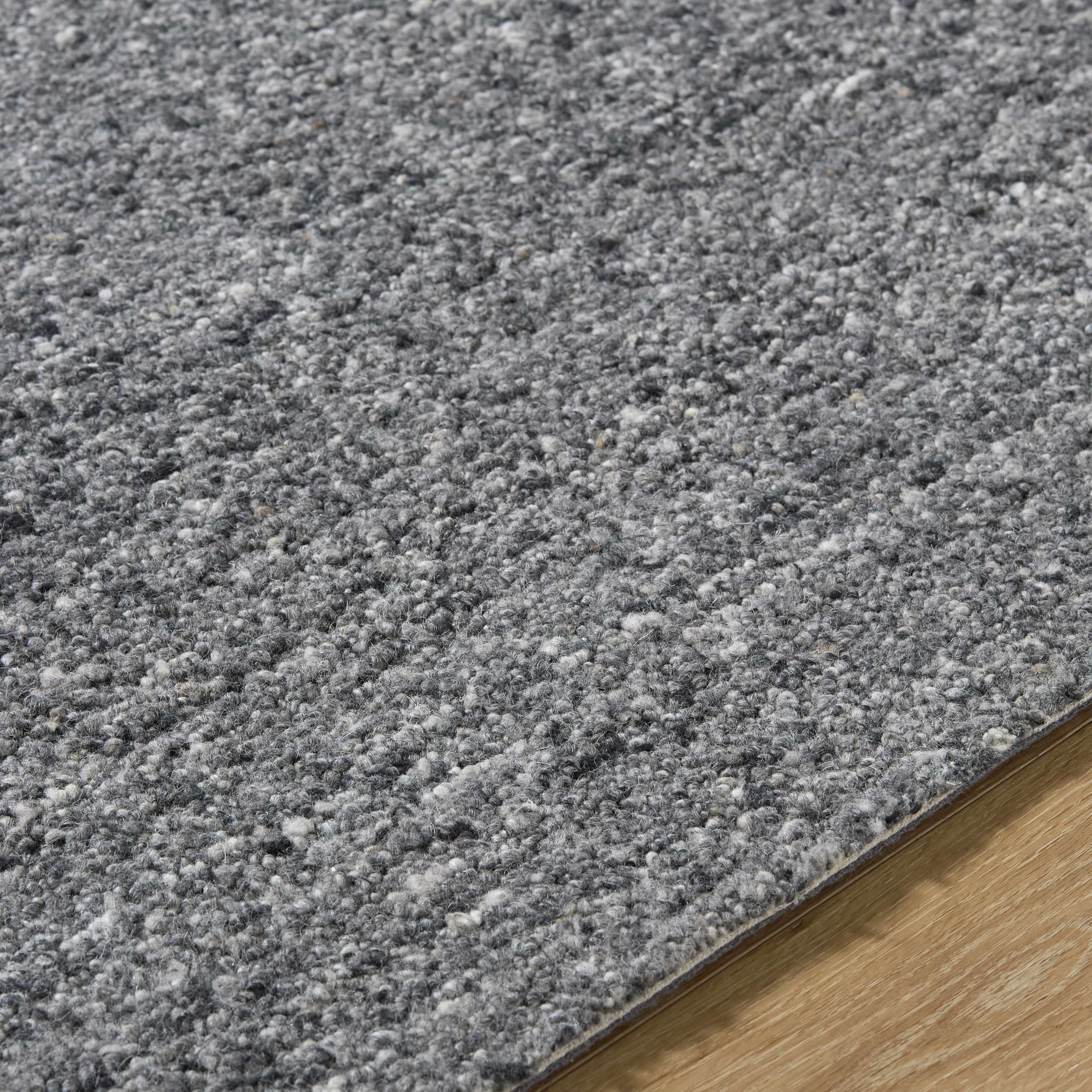 Sevan Charcoal Wool Area Rug - Bibenanova