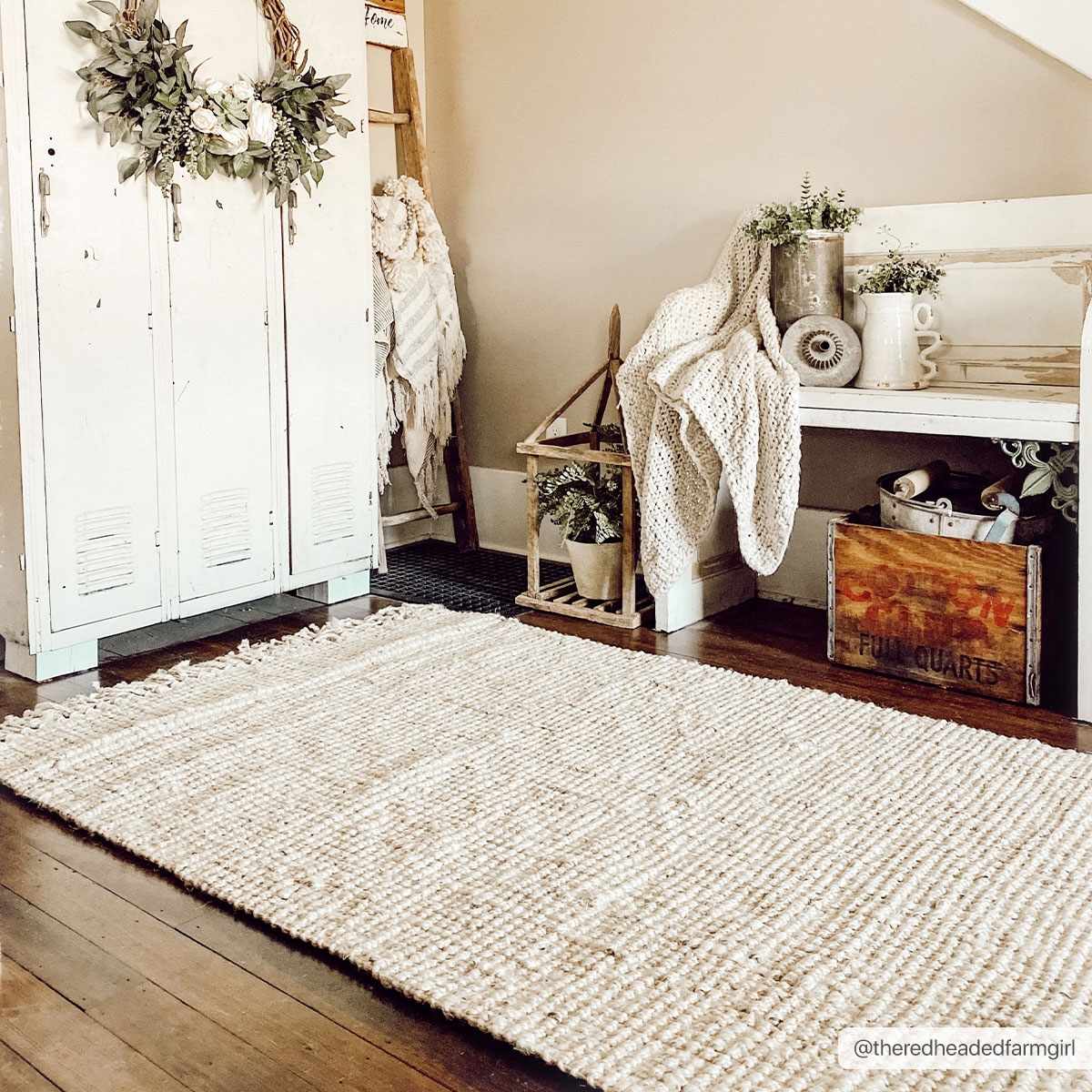 Senneterre Bleached Jute Rug - Bibenanova usa
