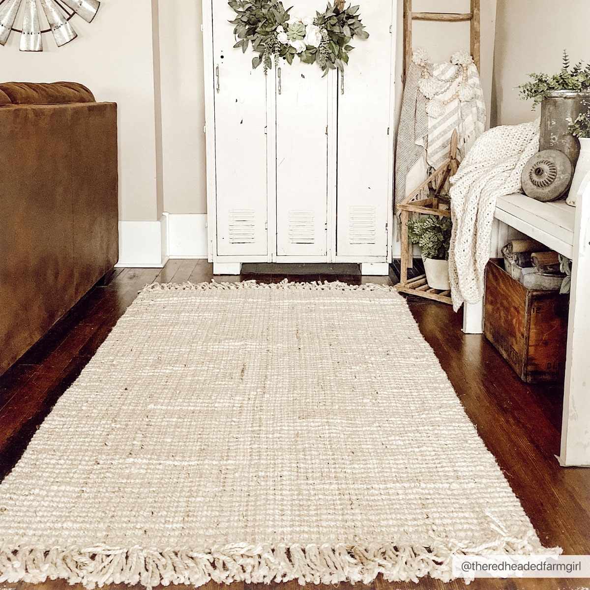 Senneterre Bleached Jute Rug - Bibenanova usa