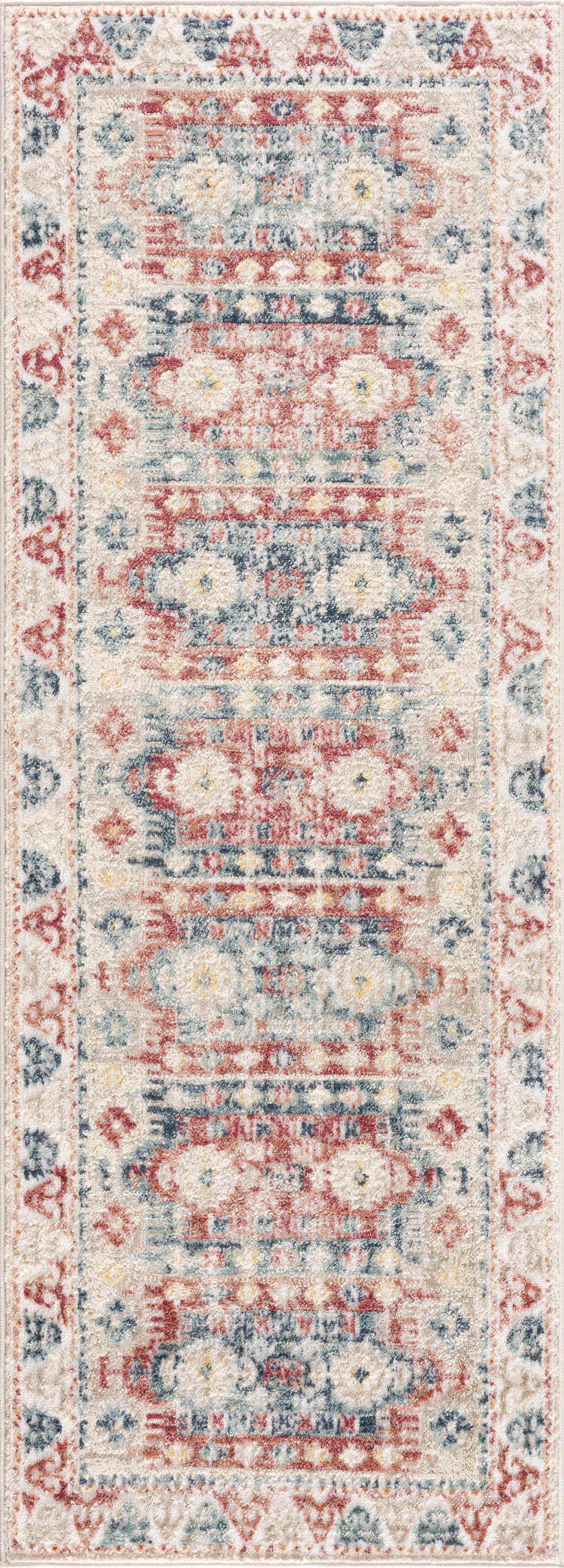 Bindi Blue & Rose Area Rug - Clearance - Bibenanova