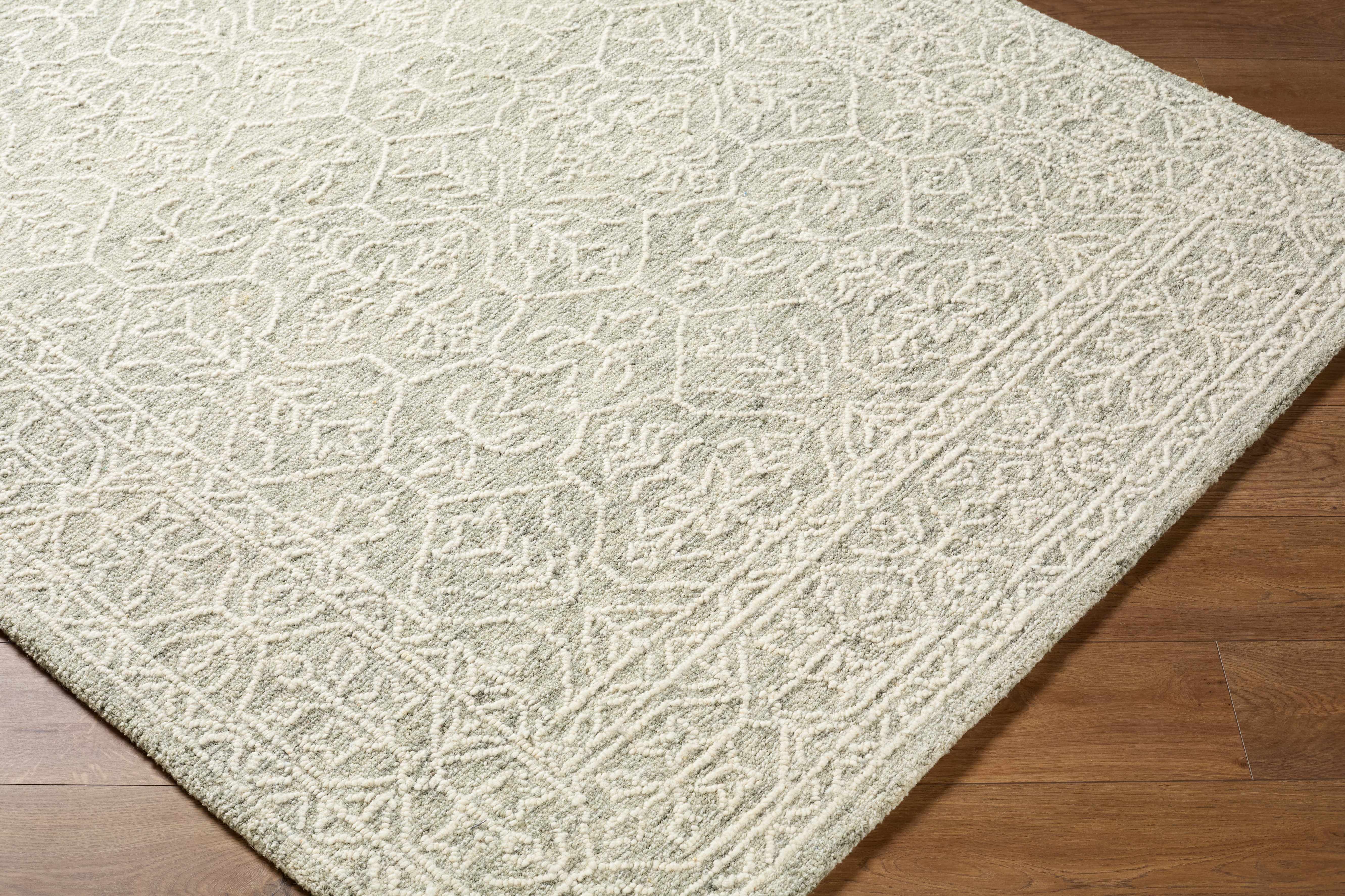 Yadid Gray Wool Area Rug - Bibenanova usa