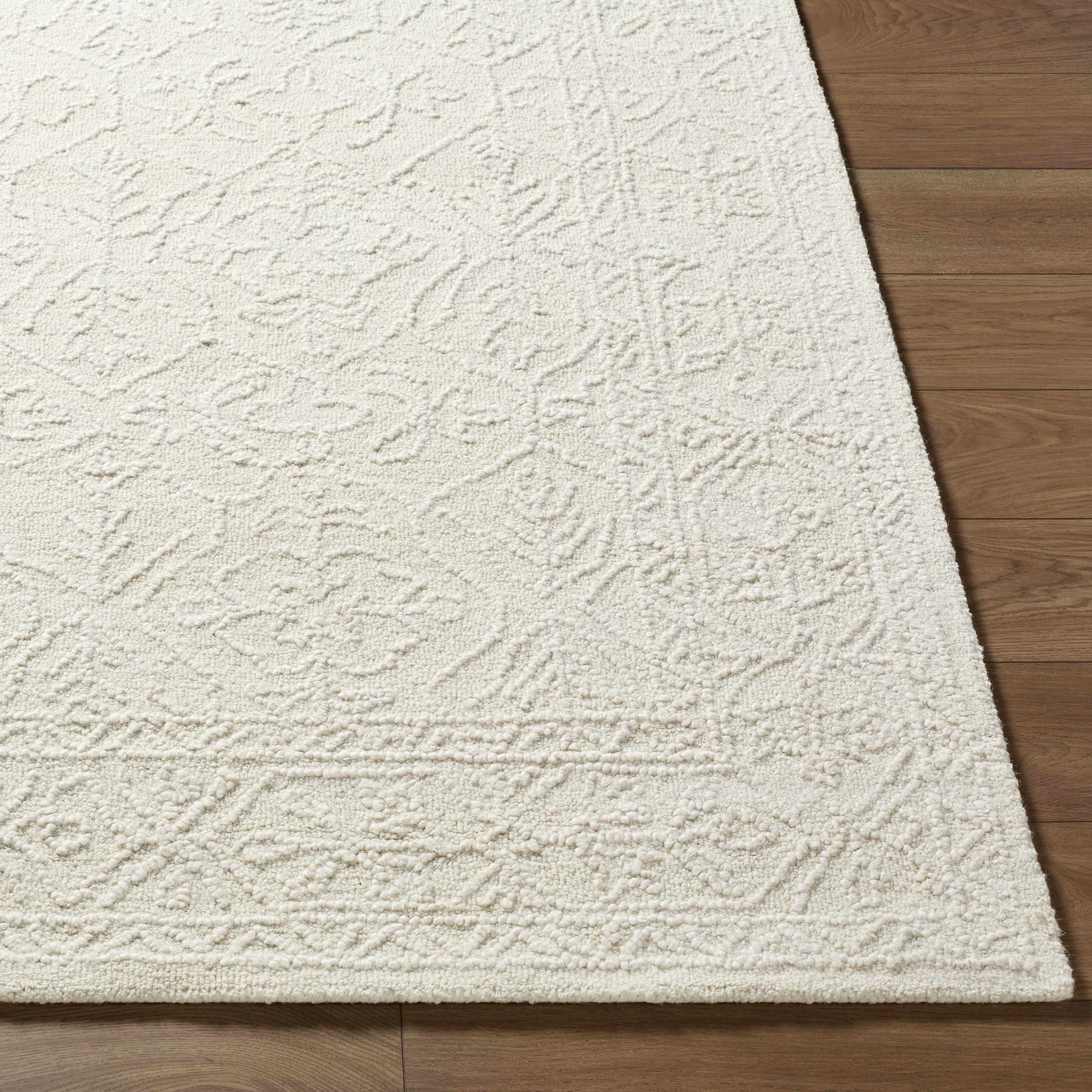Yadid Cream Wool Area Rug - Bibenanova usa