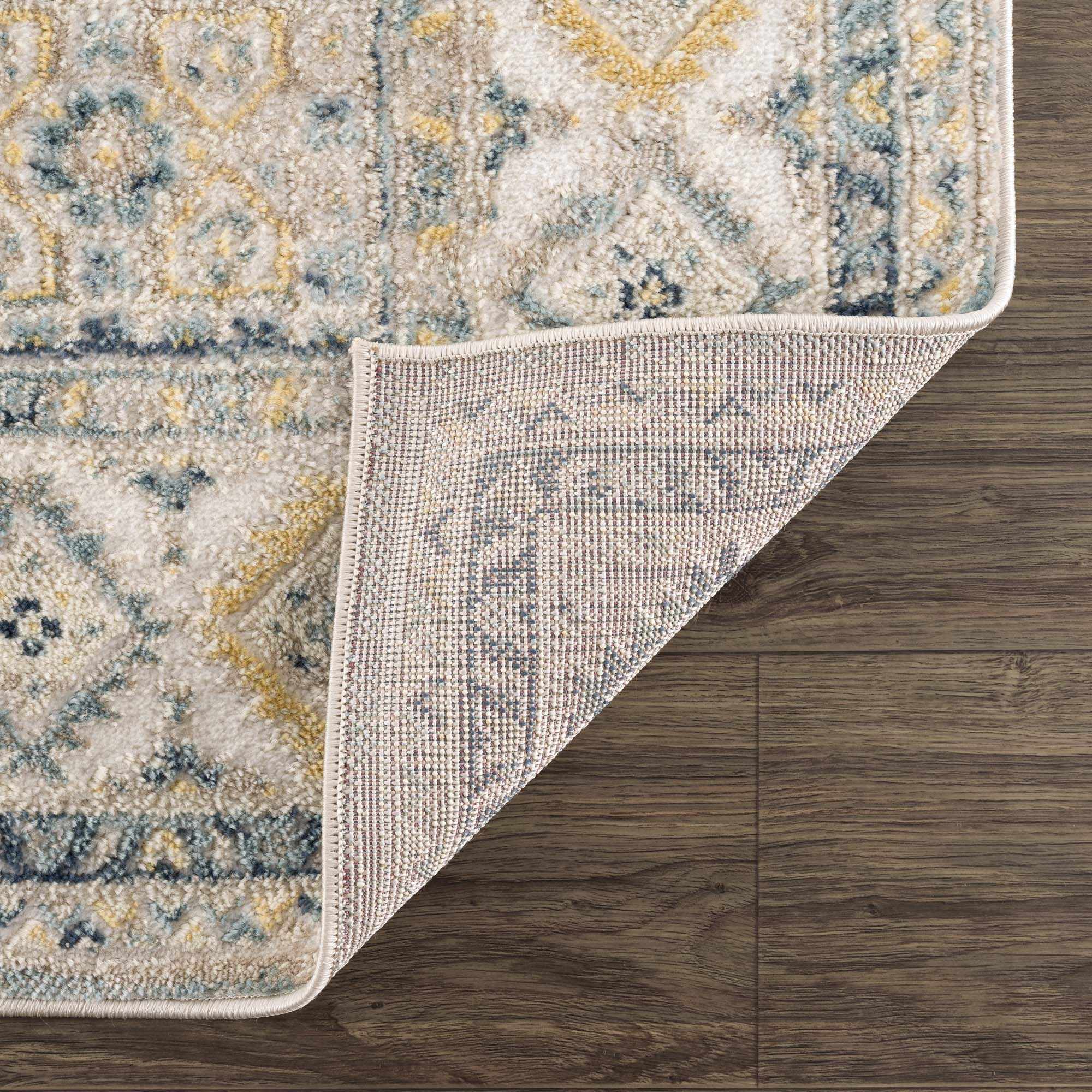 Brend Blue Medallion Area Rug - Clearance - Bibenanova