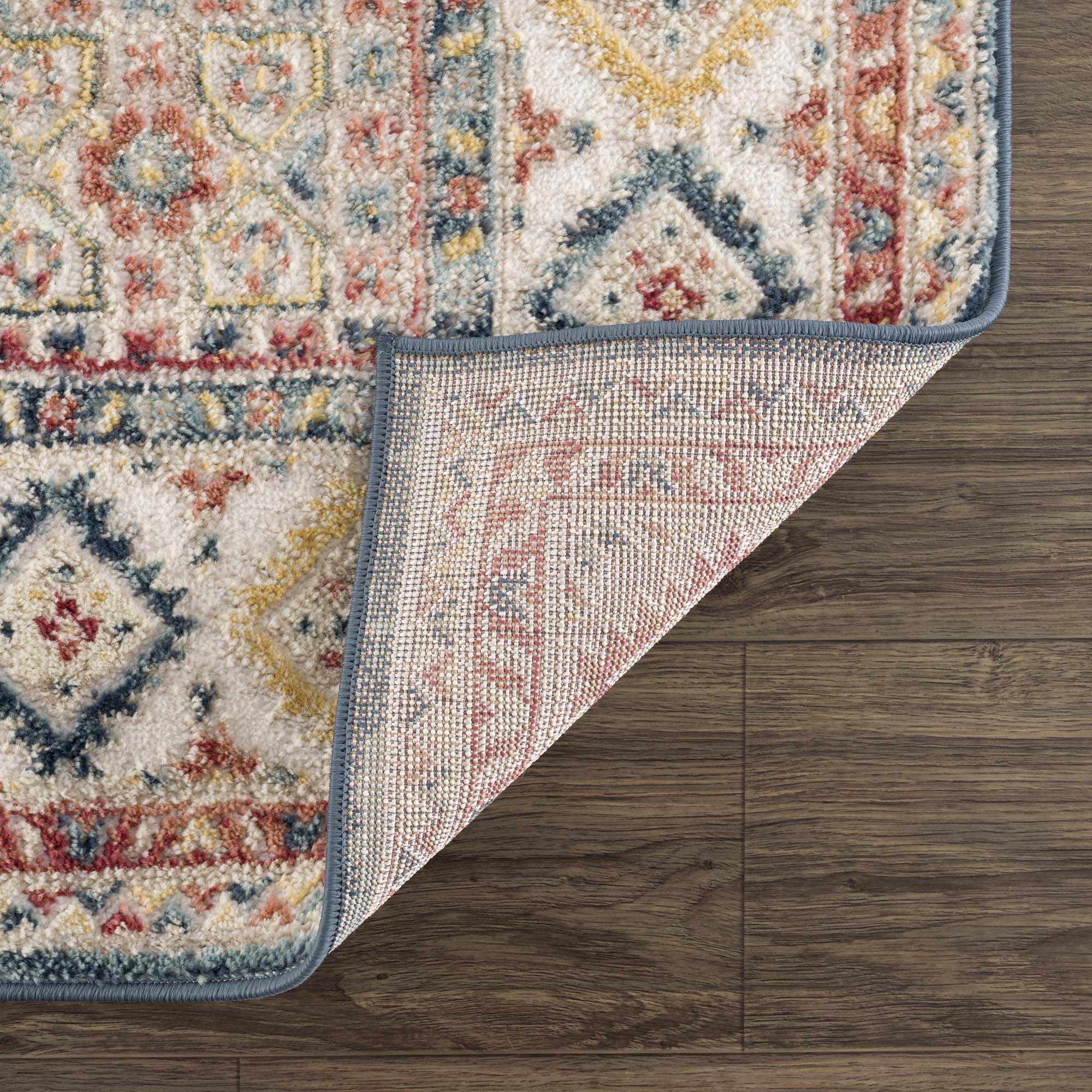 Brend Rust Medallion Area Rug - Clearance - Bibenanova