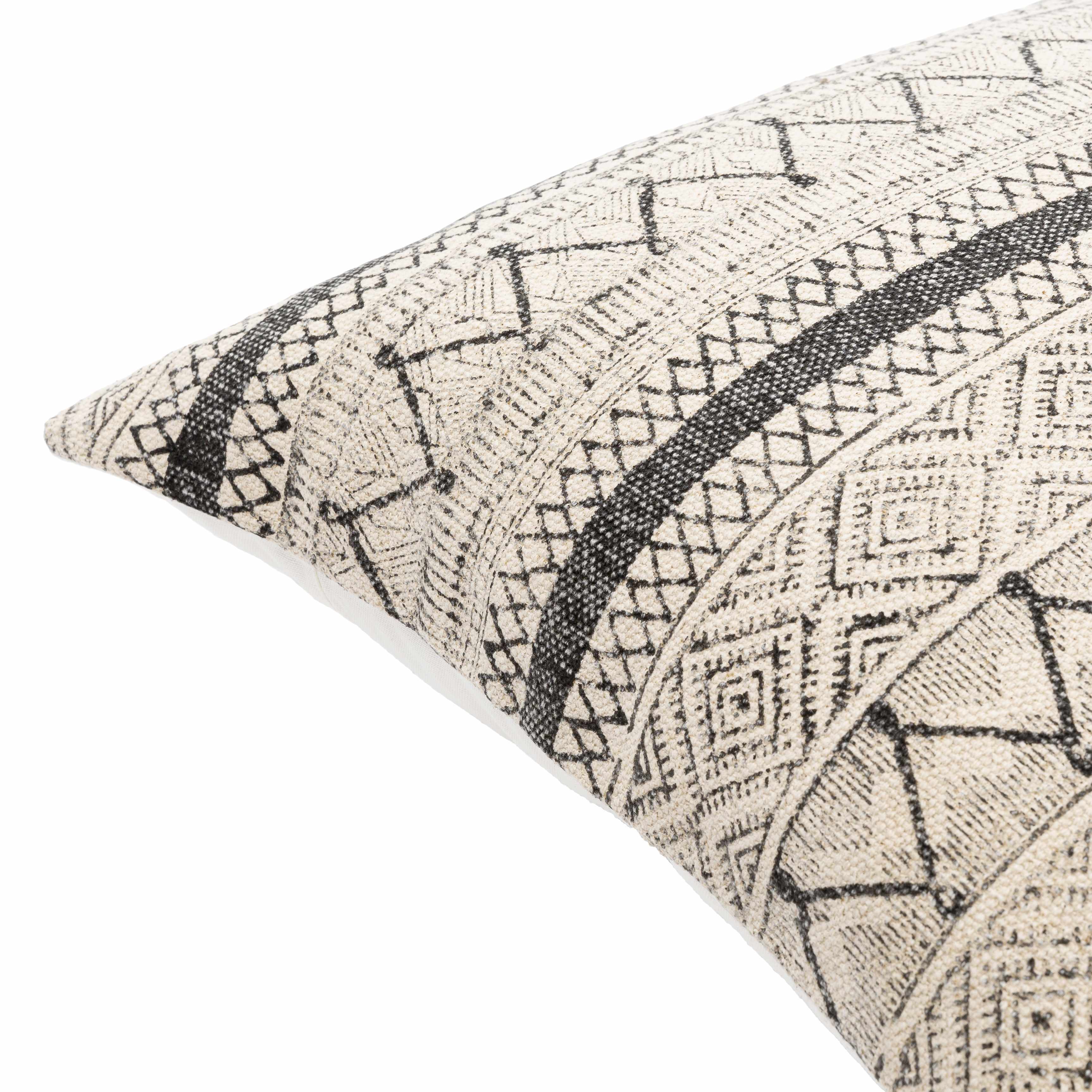 Calliope Monochrome Patterned Throw Pillow - Bibenanova