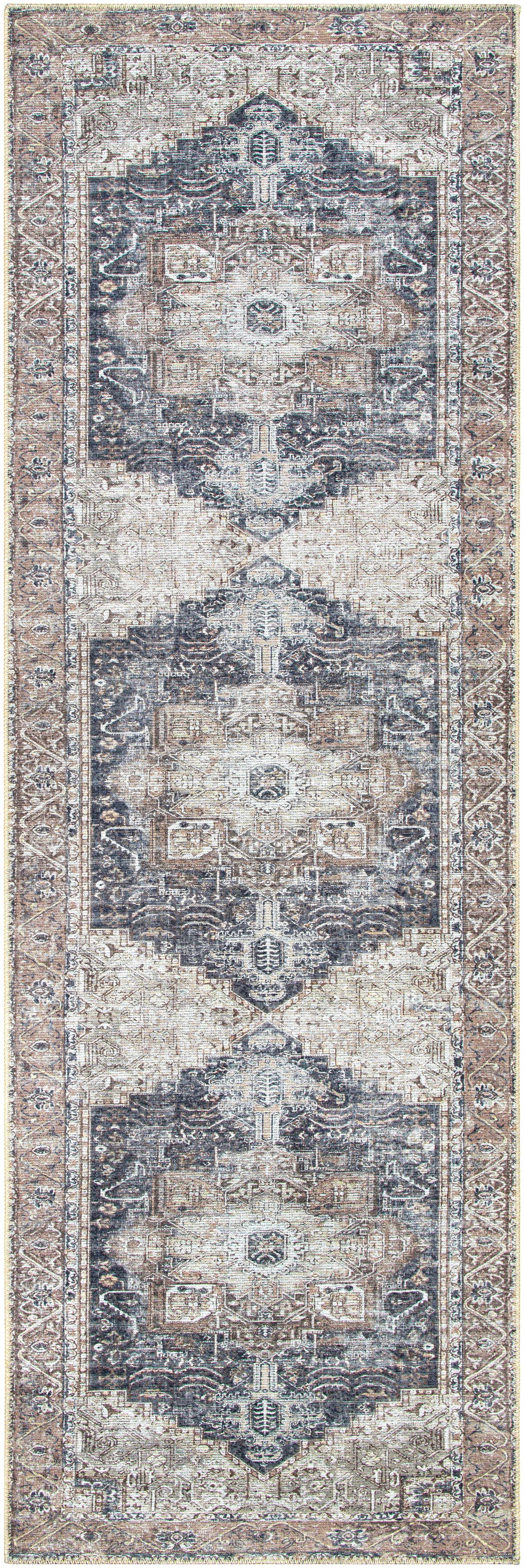Beige Rosman Washable Area Rug - Promo - Bibenanova