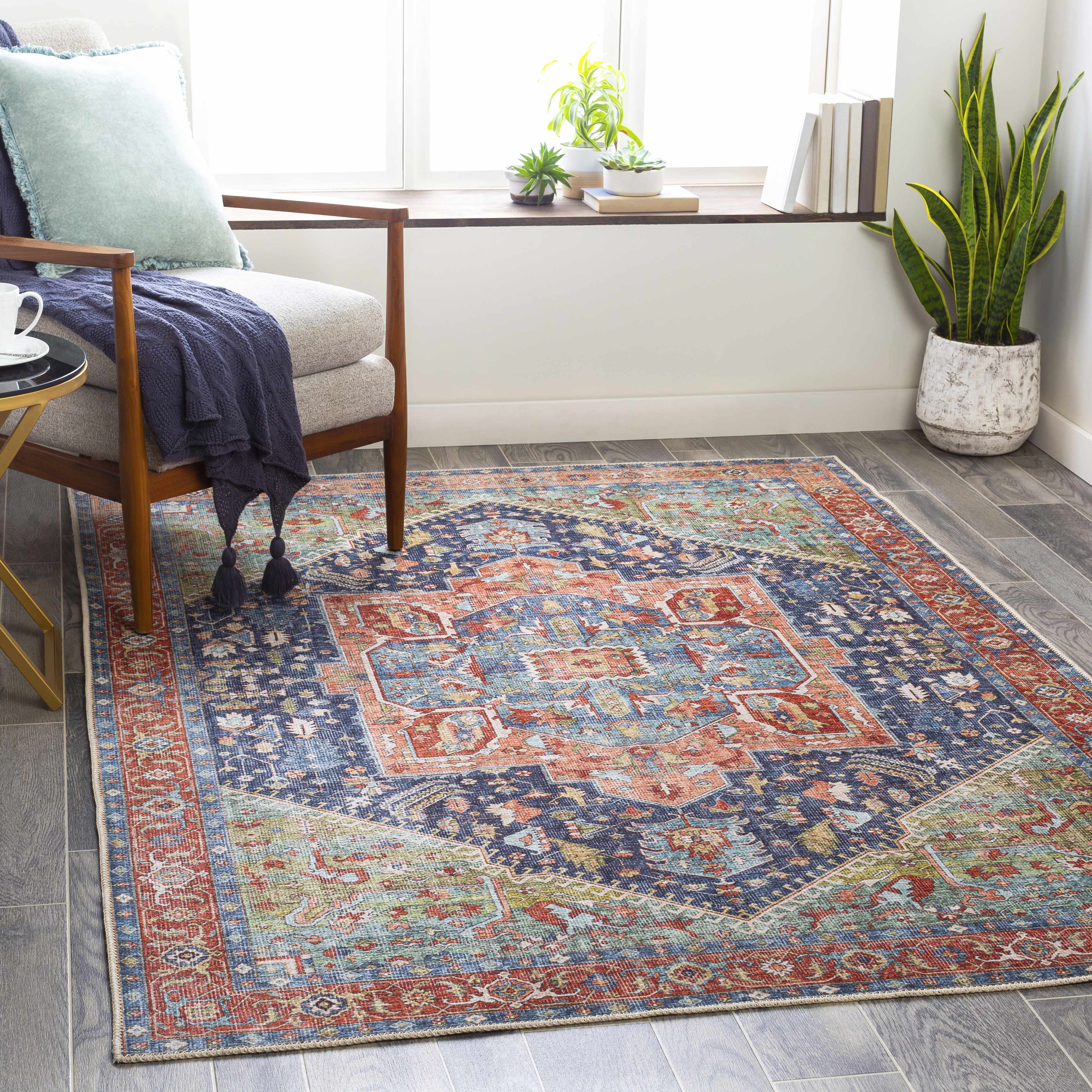 Exira Washable Area Rug - Bibenanova