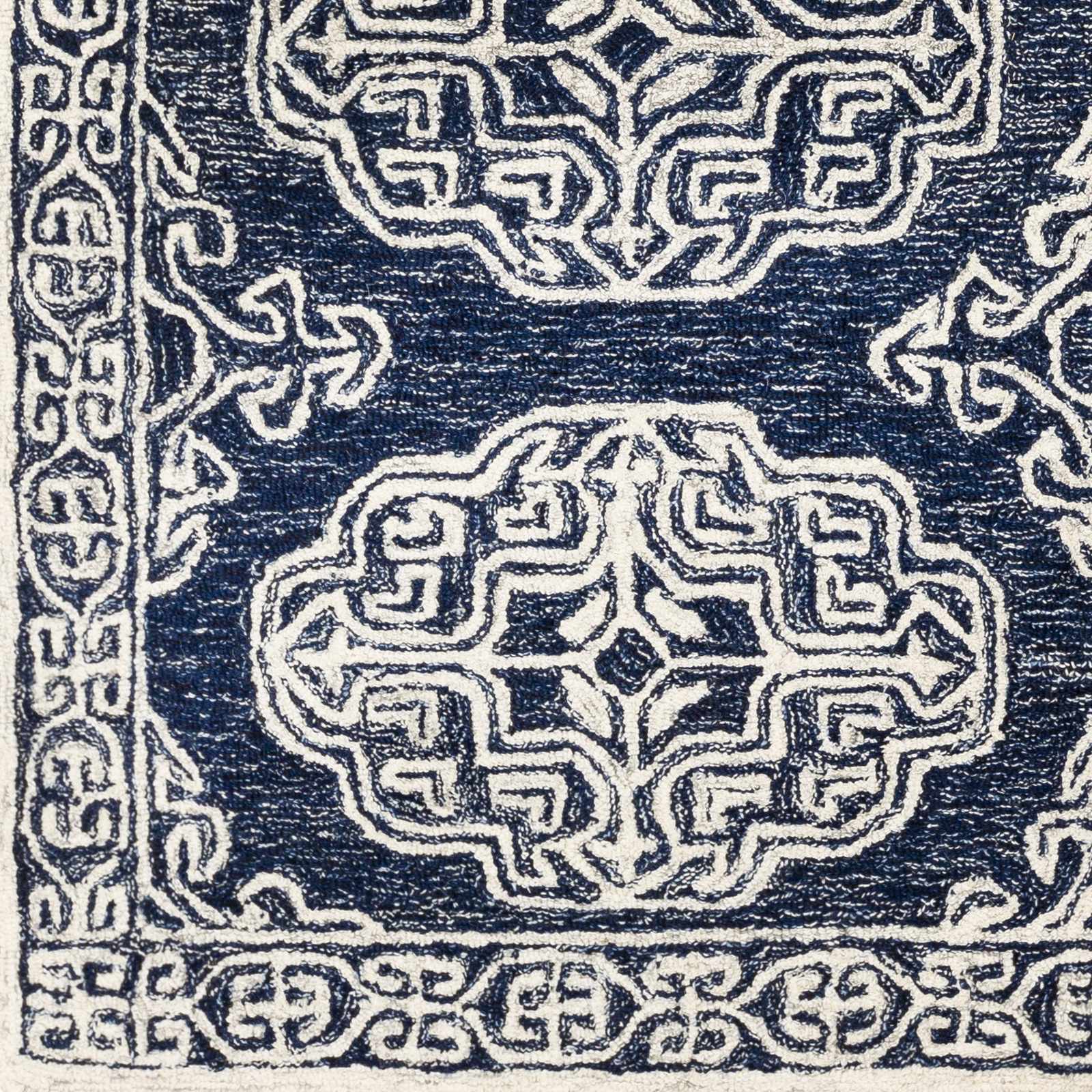 Glenoma Blue Regency Wool Rug - Bibenanova usa
