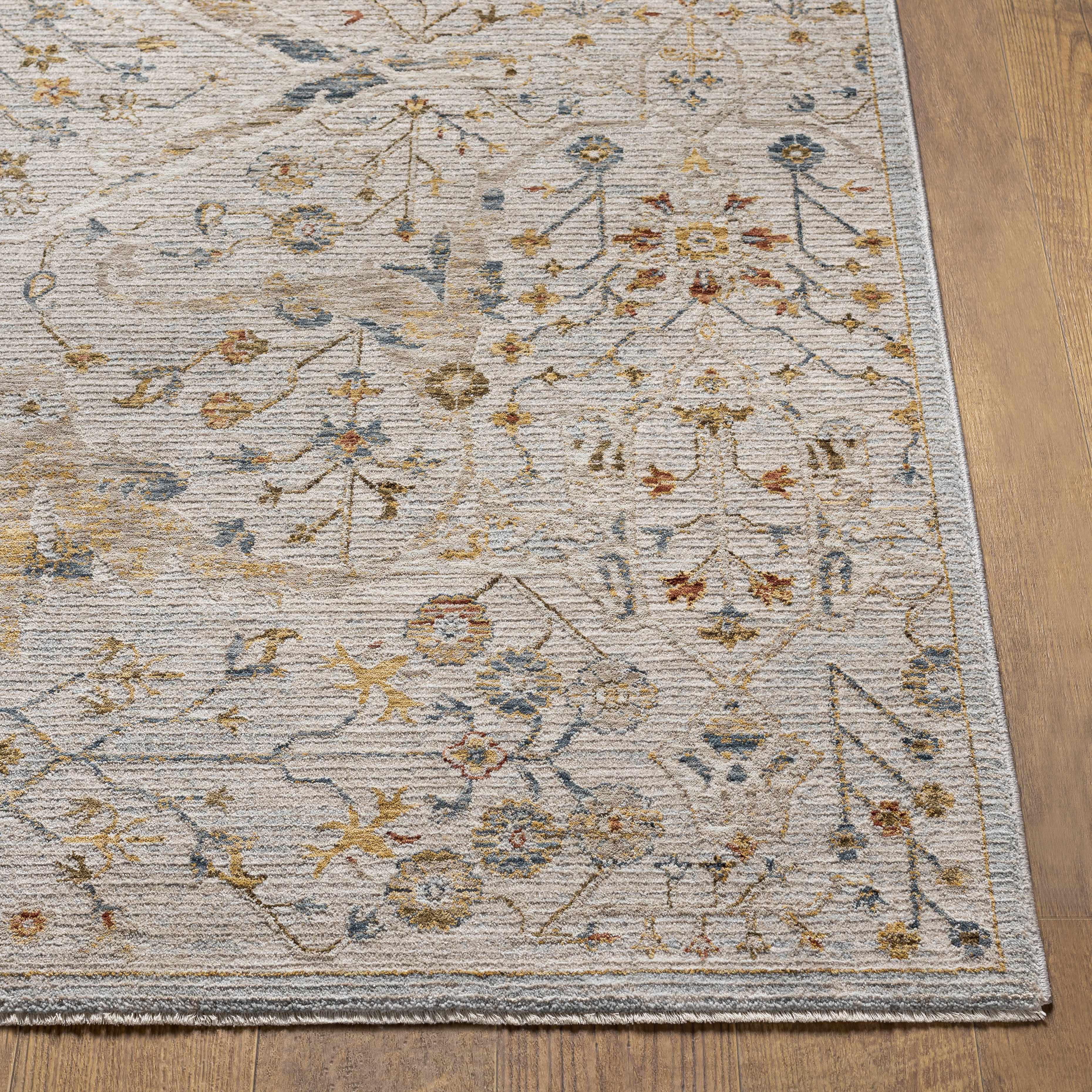 Kabungahan Oushak Style Floral Rug - Bibenanova usa