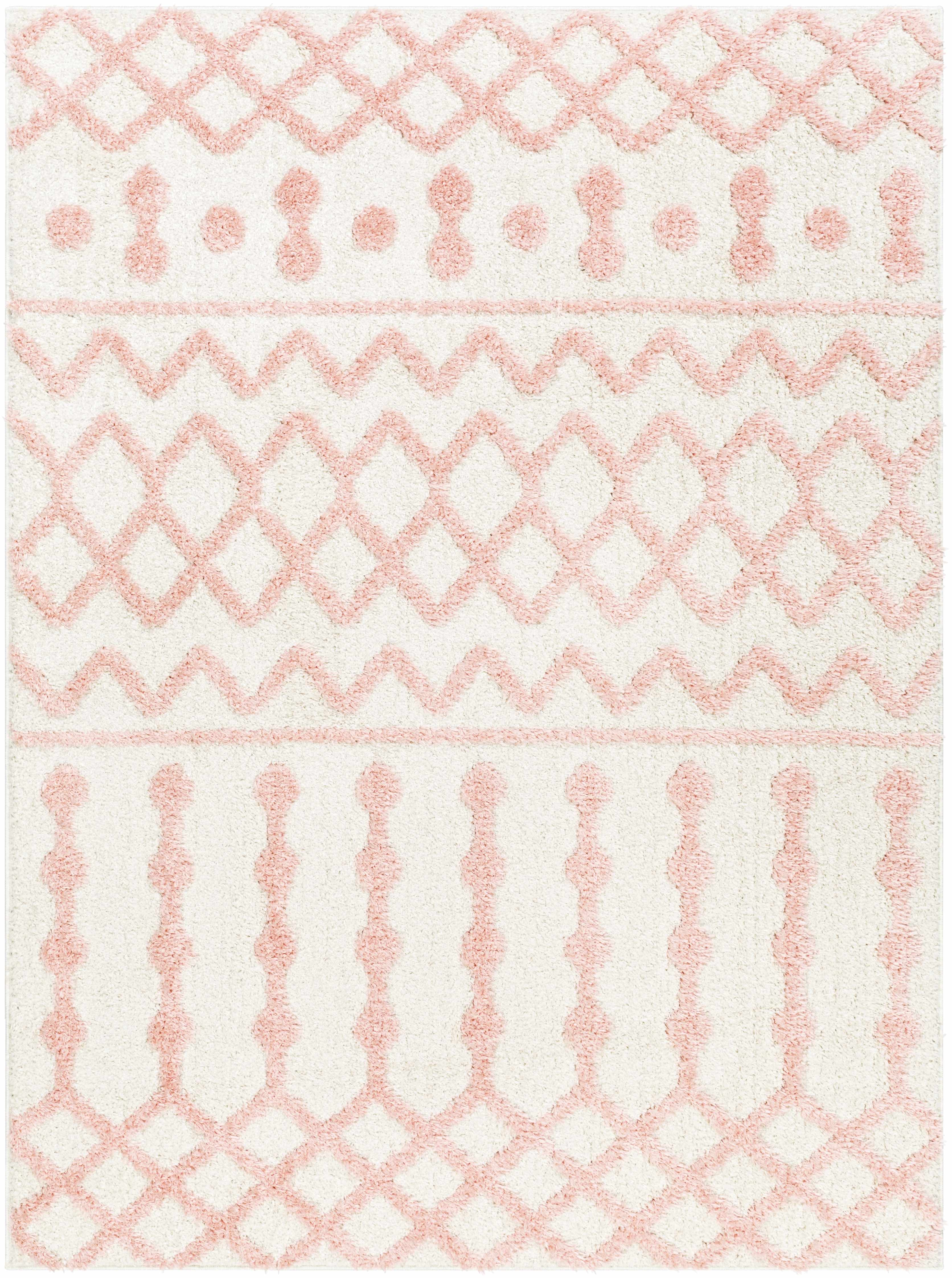 Darva Pink Plush Area Carpet - Bibenanova