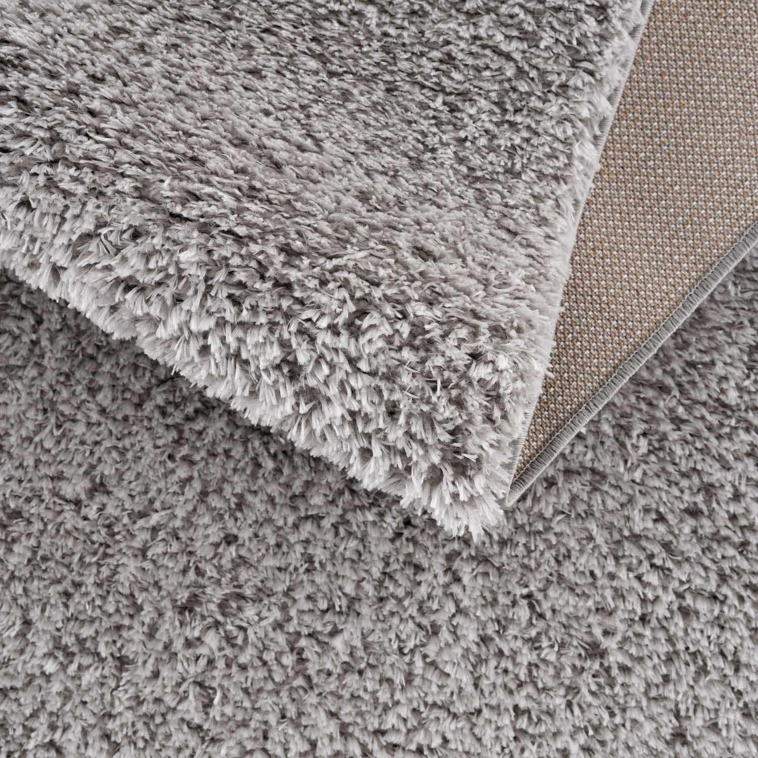 Heavenly Solid Light Gray Plush Rug - Clearance - Bibenanova