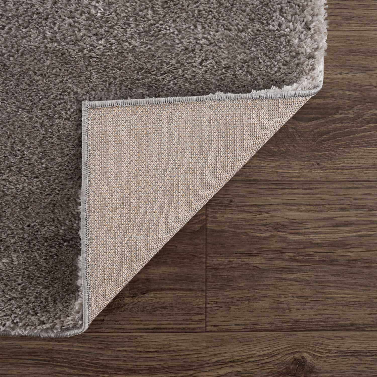 Heavenly Solid Gray Plush Area Rug - Bibenanova