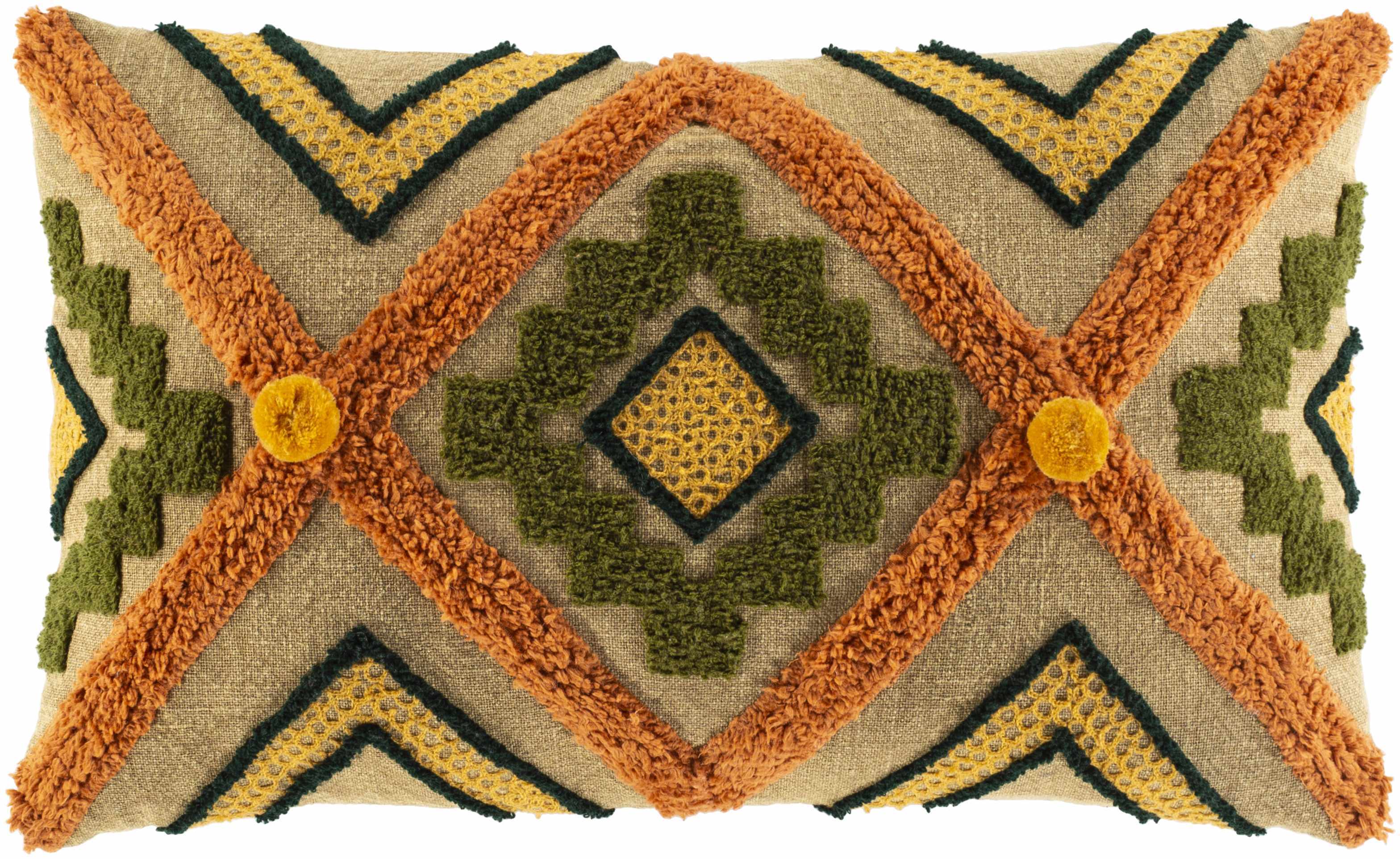 Skibbereen Boho Geometric Lumbar Pillow - Bibenanova