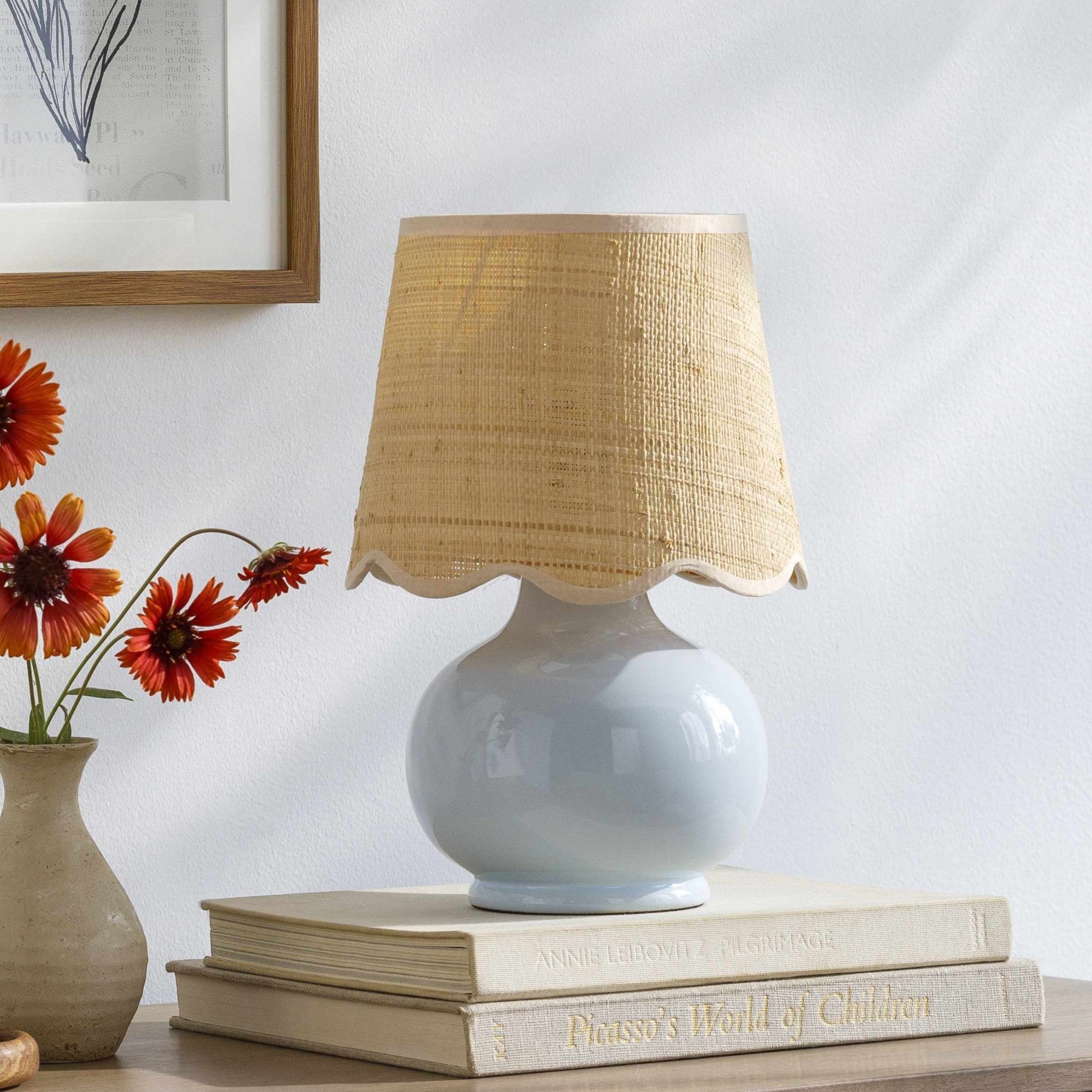 Theisseil Light Blue Table Lamp - Bibenanova usa