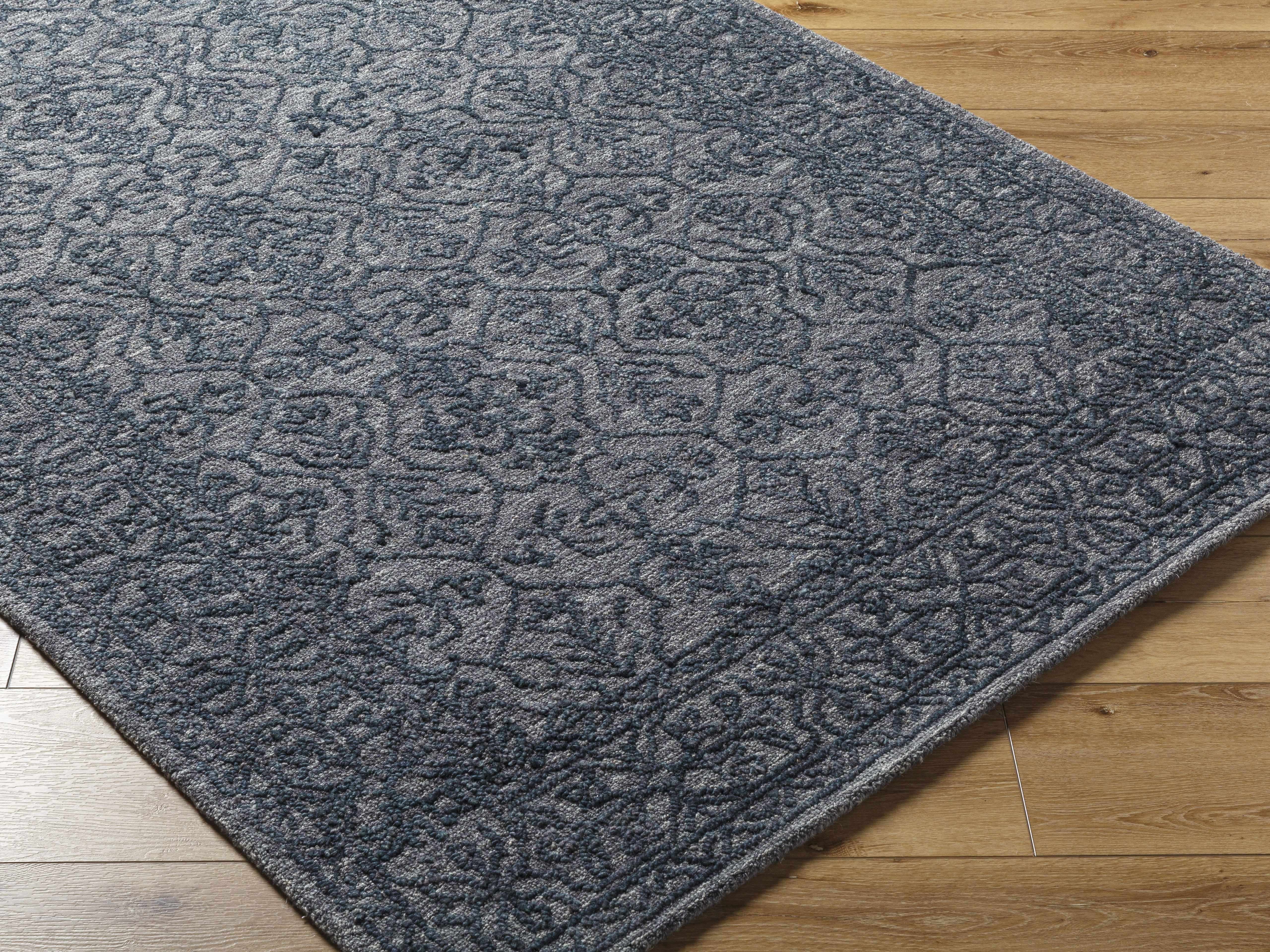 Yadid Black Wool Area Rug - Bibenanova