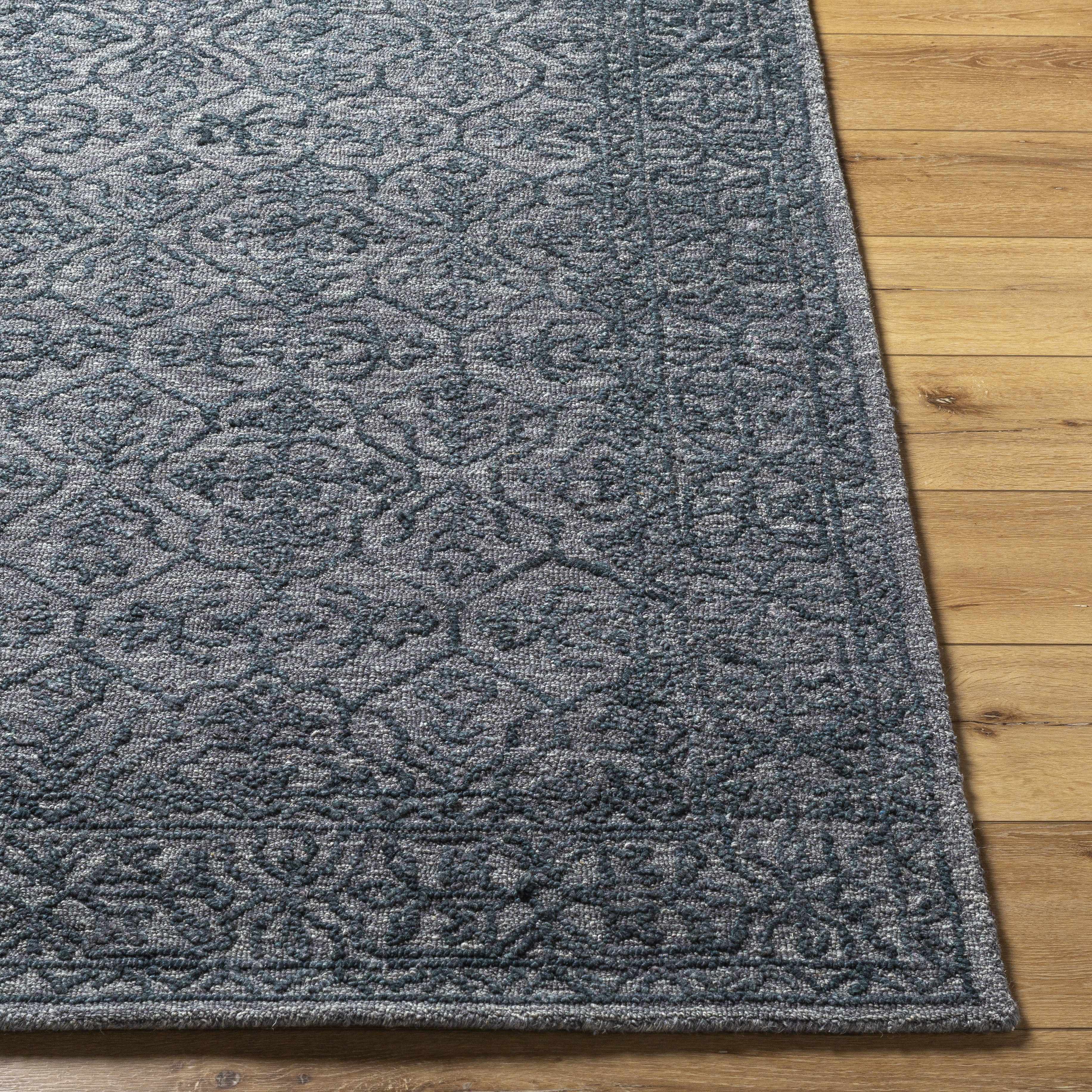 Yadid Black Wool Area Rug - Bibenanova