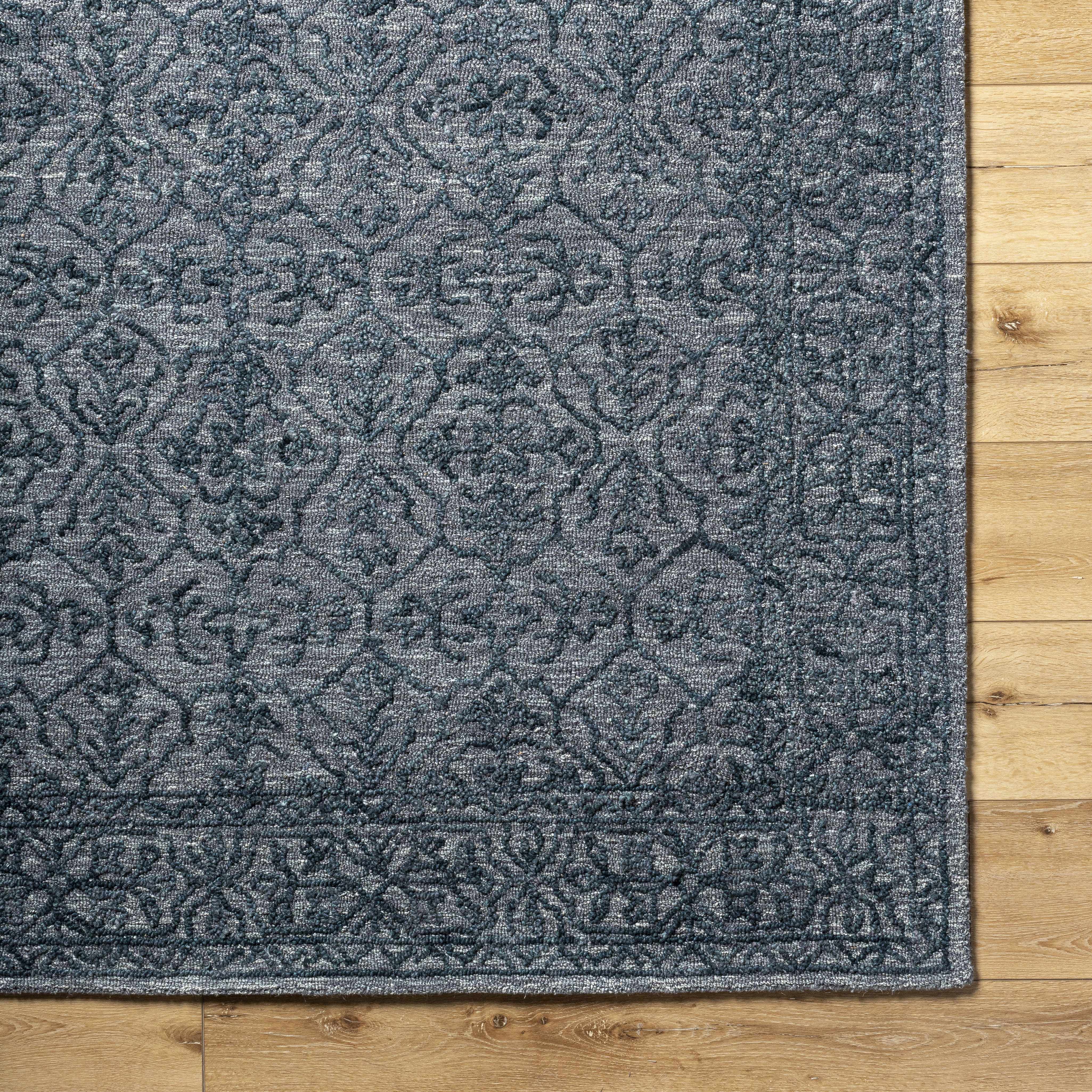 Yadid Black Wool Area Rug - Bibenanova