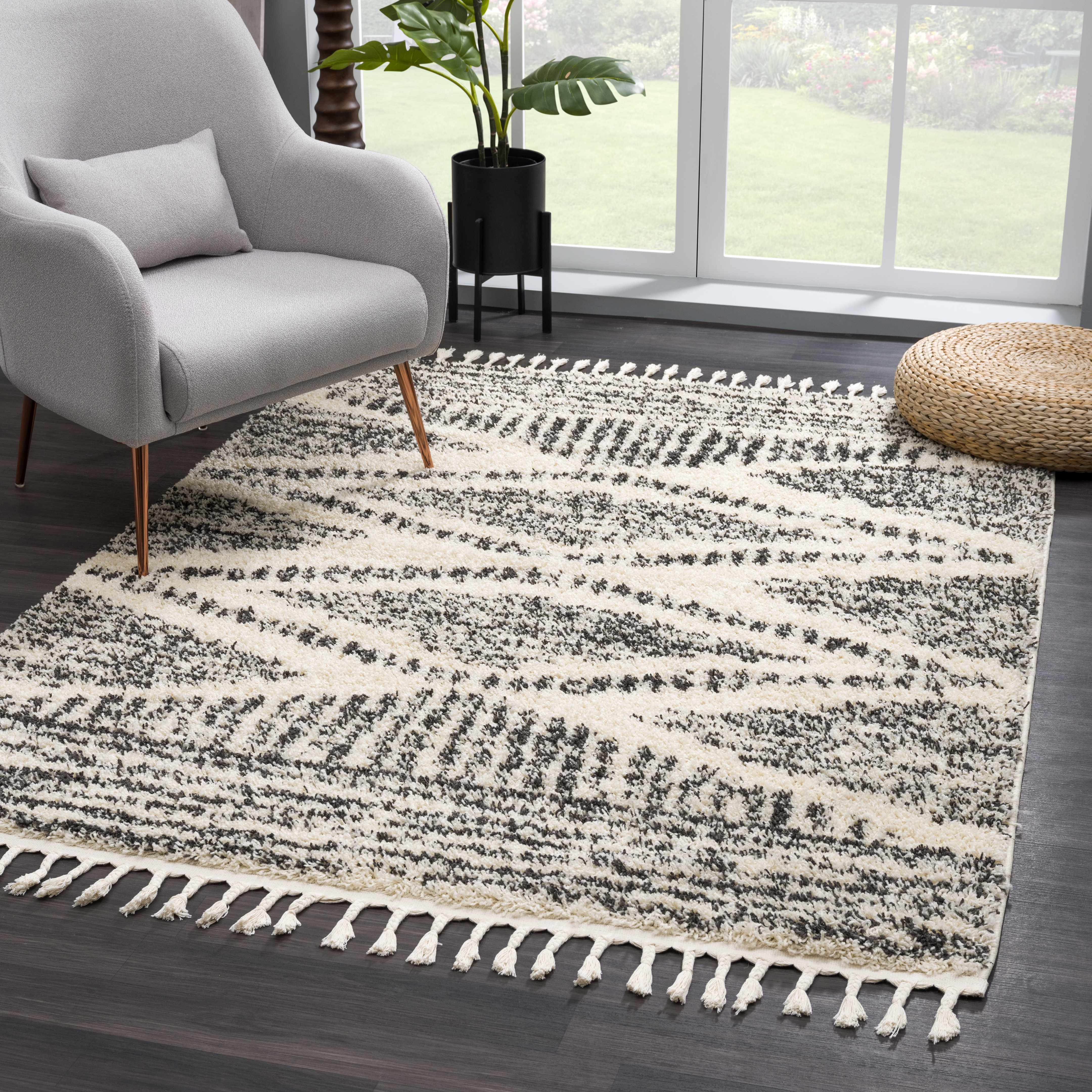 Fishhook Berber Shag Rug - Bibenanova usa