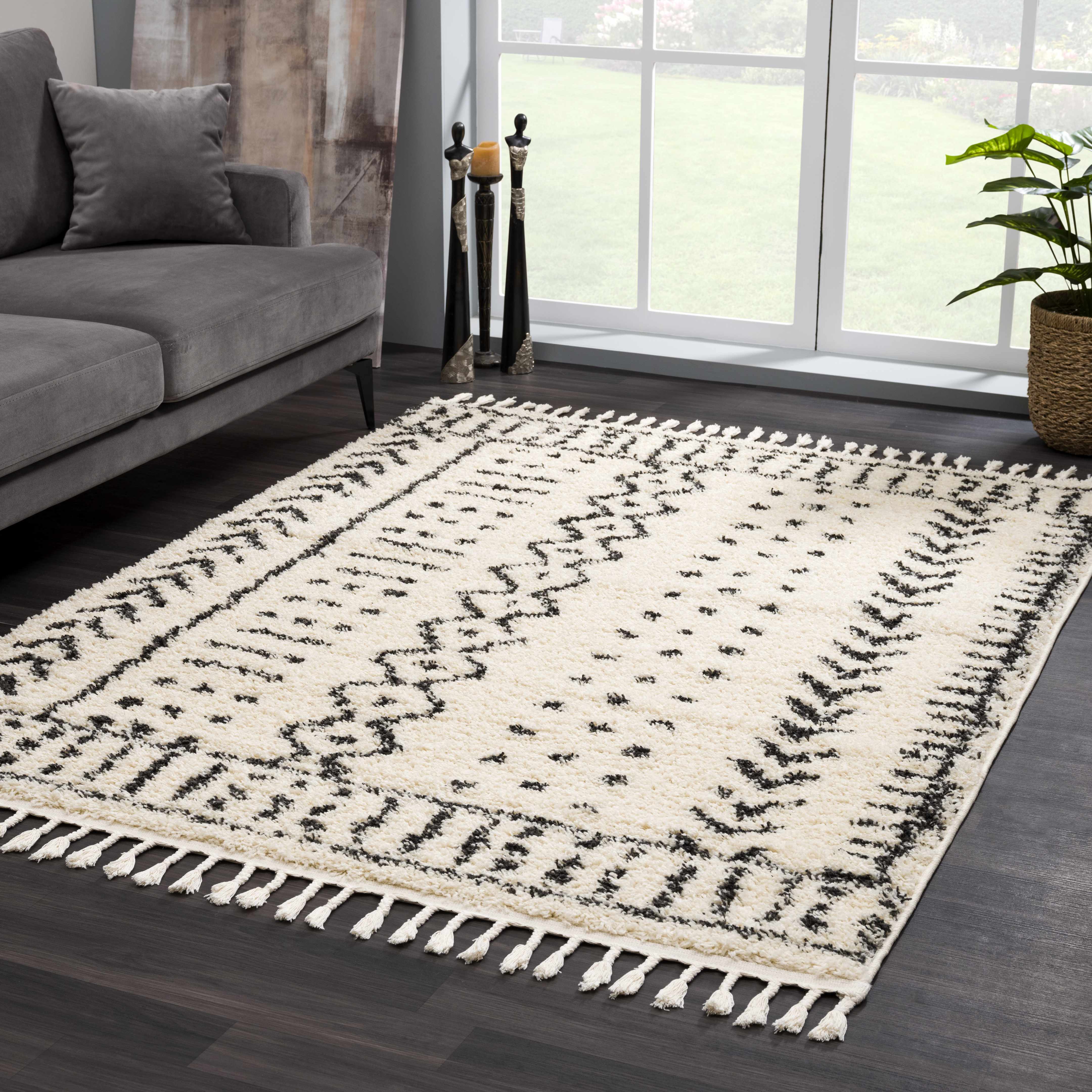 Hauppauge Berber Shag Carpet - Bibenanova