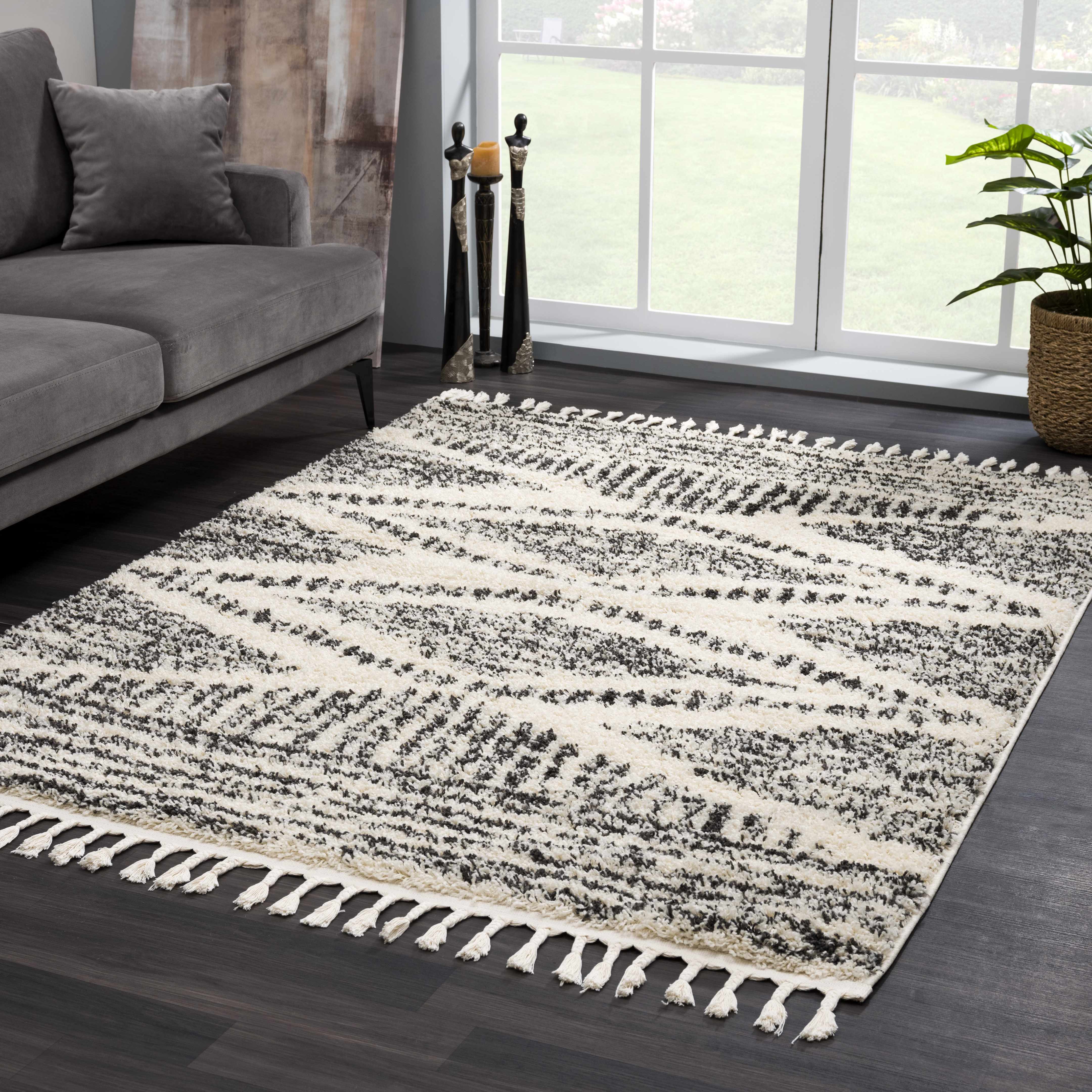 Fishhook Berber Shag Rug - Bibenanova usa