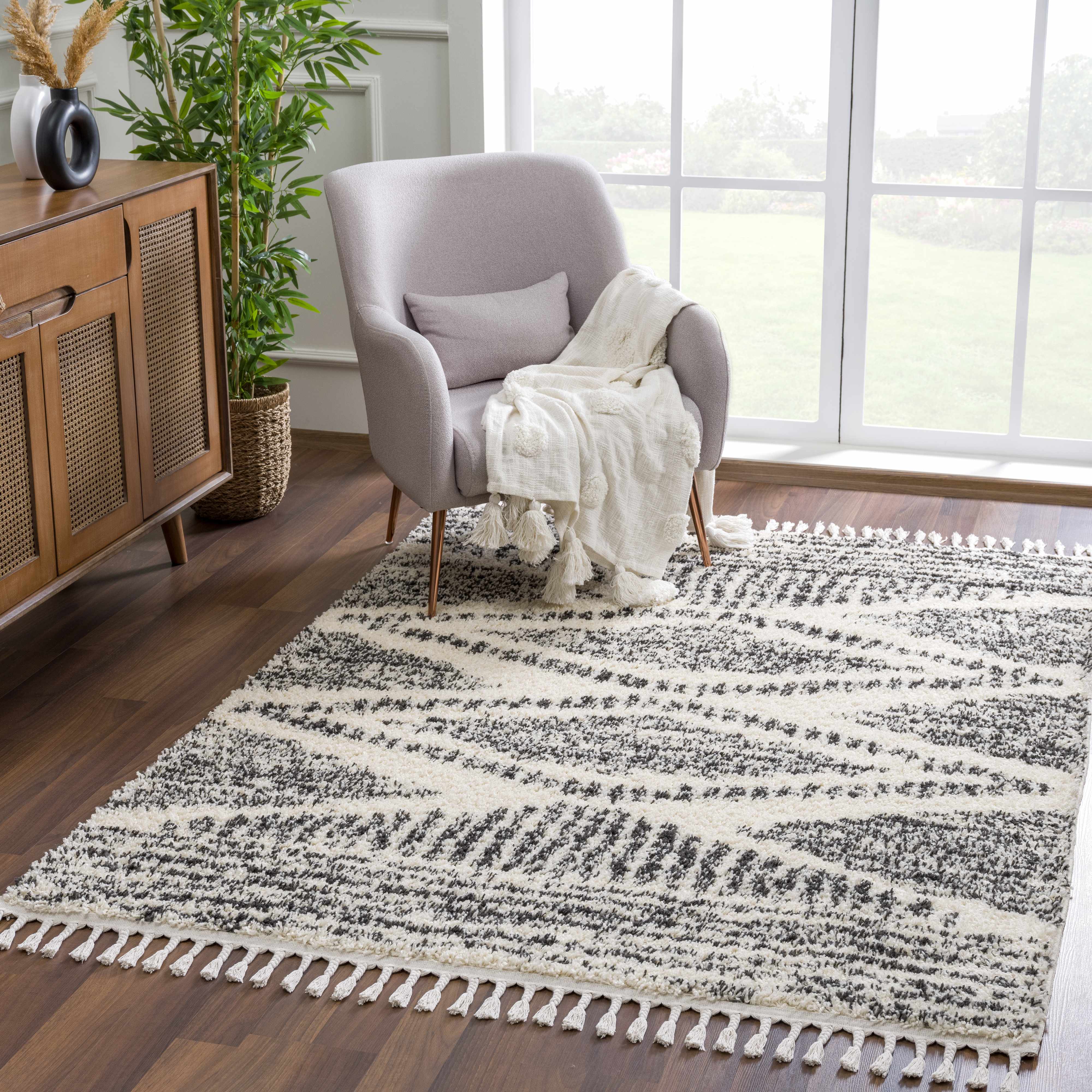 Fishhook Berber Shag Rug - Bibenanova usa