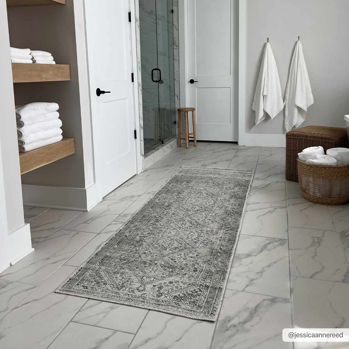 Barny Sage Flat Pile Washable Rug - Bibenanova