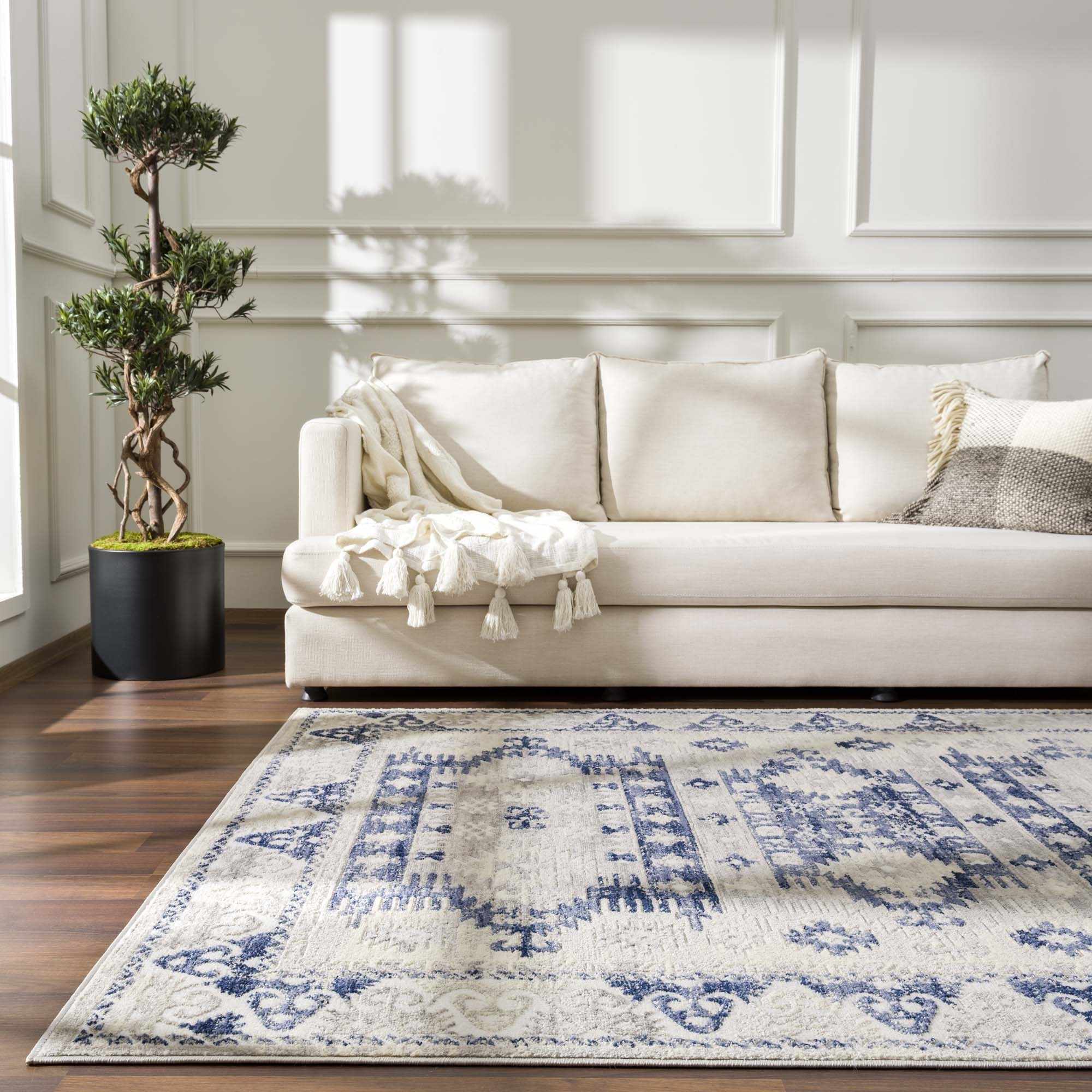 Bindi Navy Area Rug - Clearance - Bibenanova