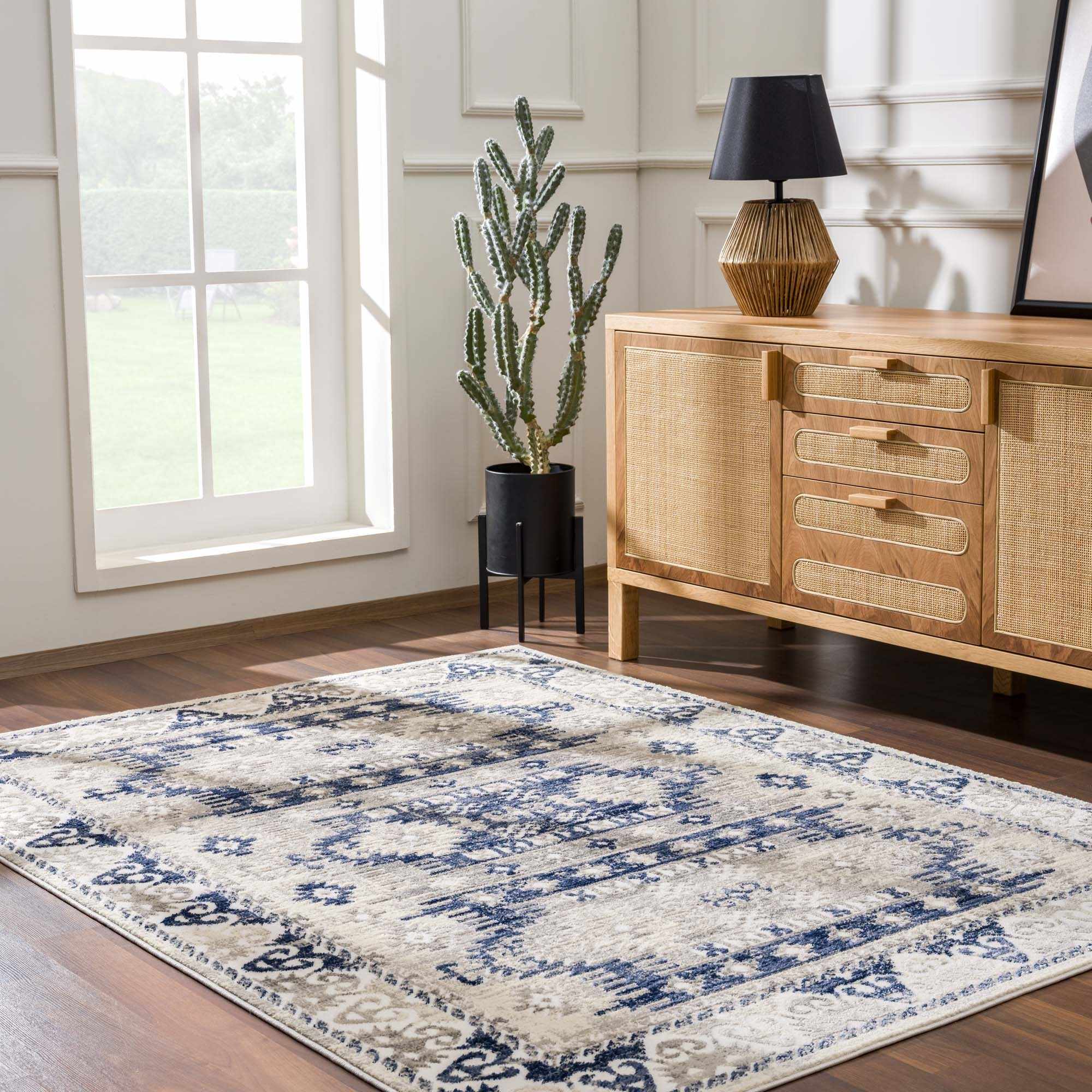 Bindi Navy Area Rug - Clearance