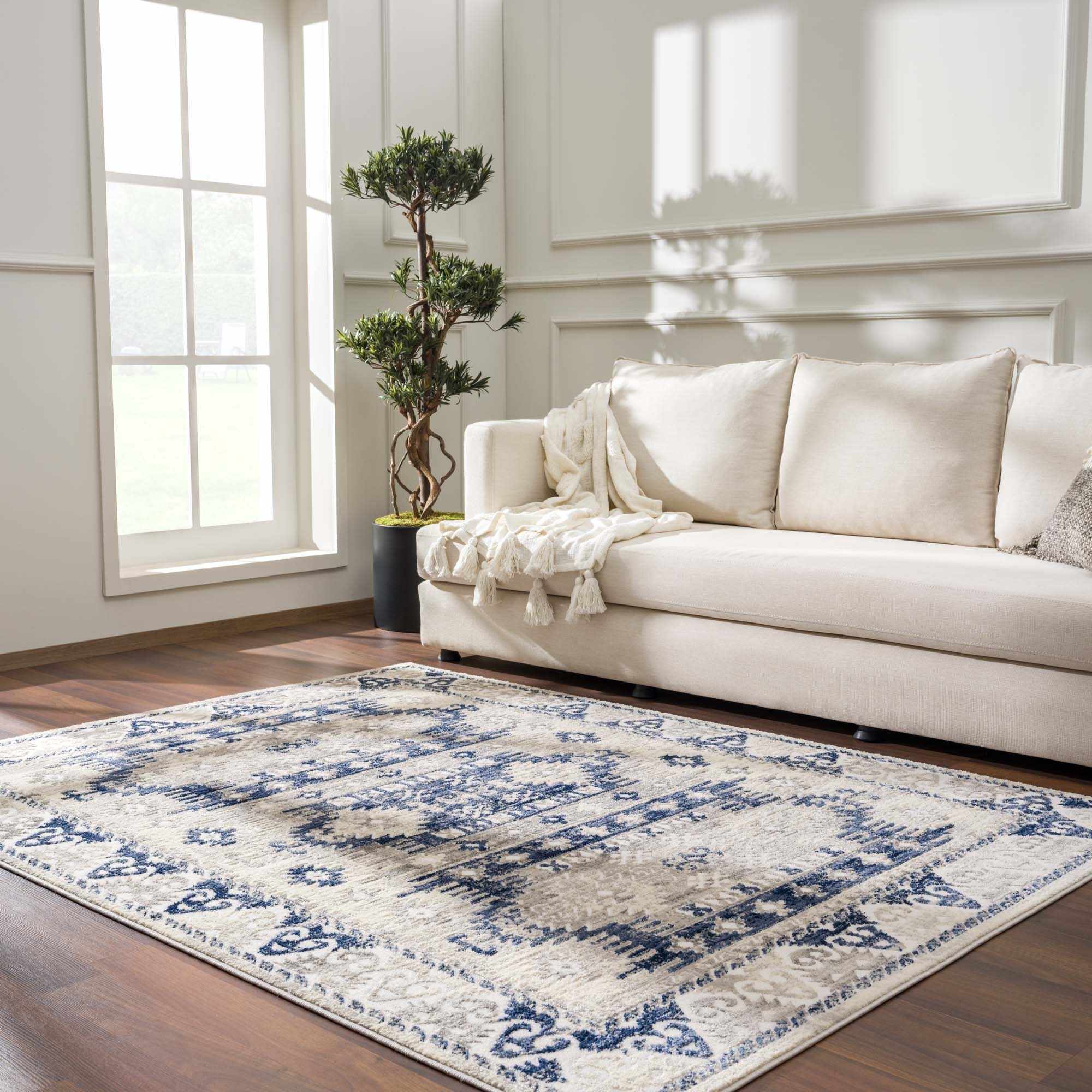 Bindi Navy Area Rug - Clearance - Bibenanova