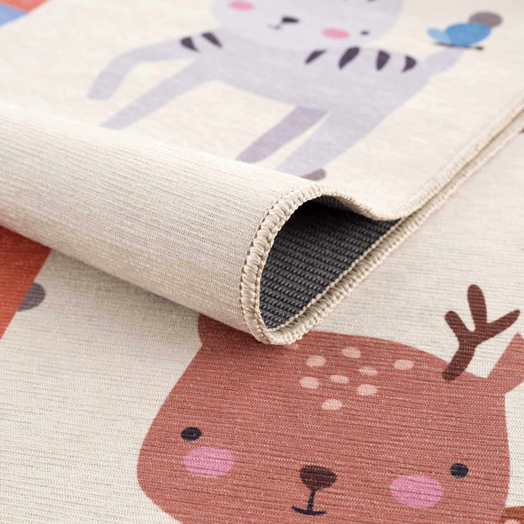 Colorful Hopscotch Washable Kids Rug - Bibenanova usa