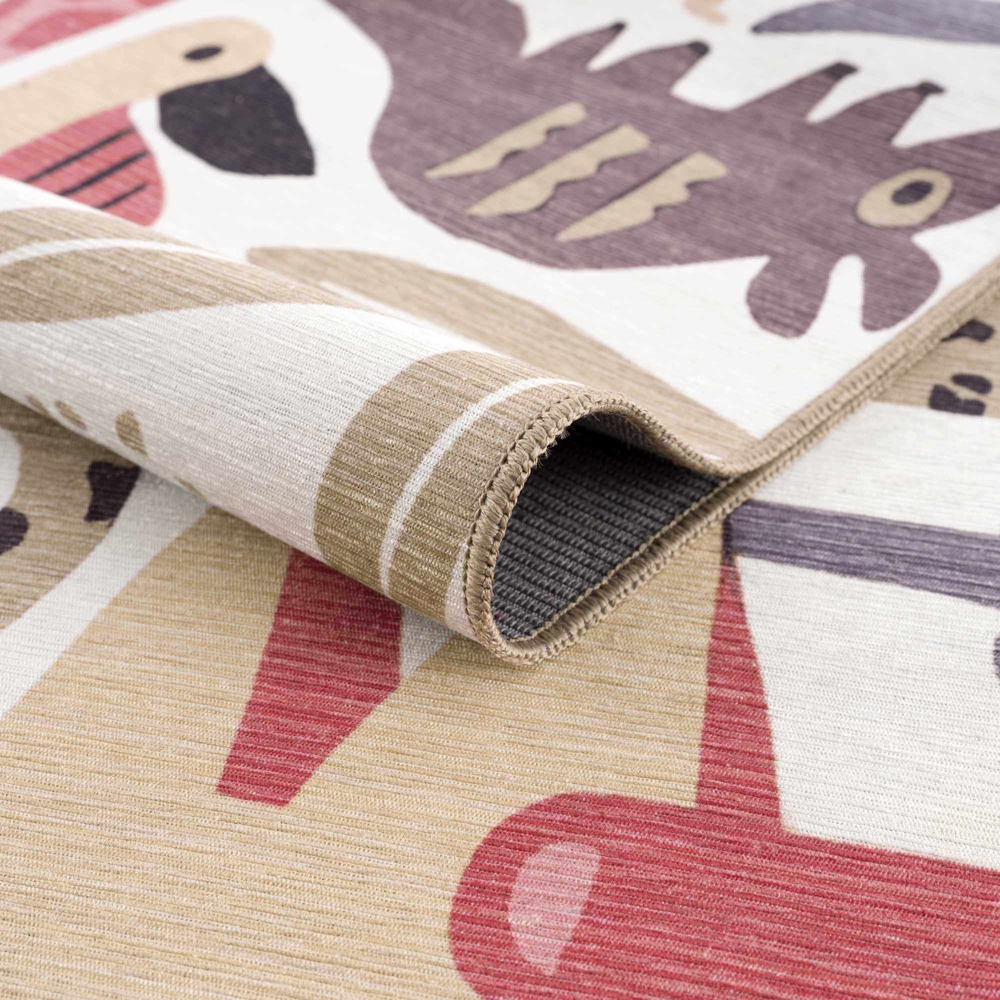 Natal Animal Print Washable Kids Rug - Bibenanova usa