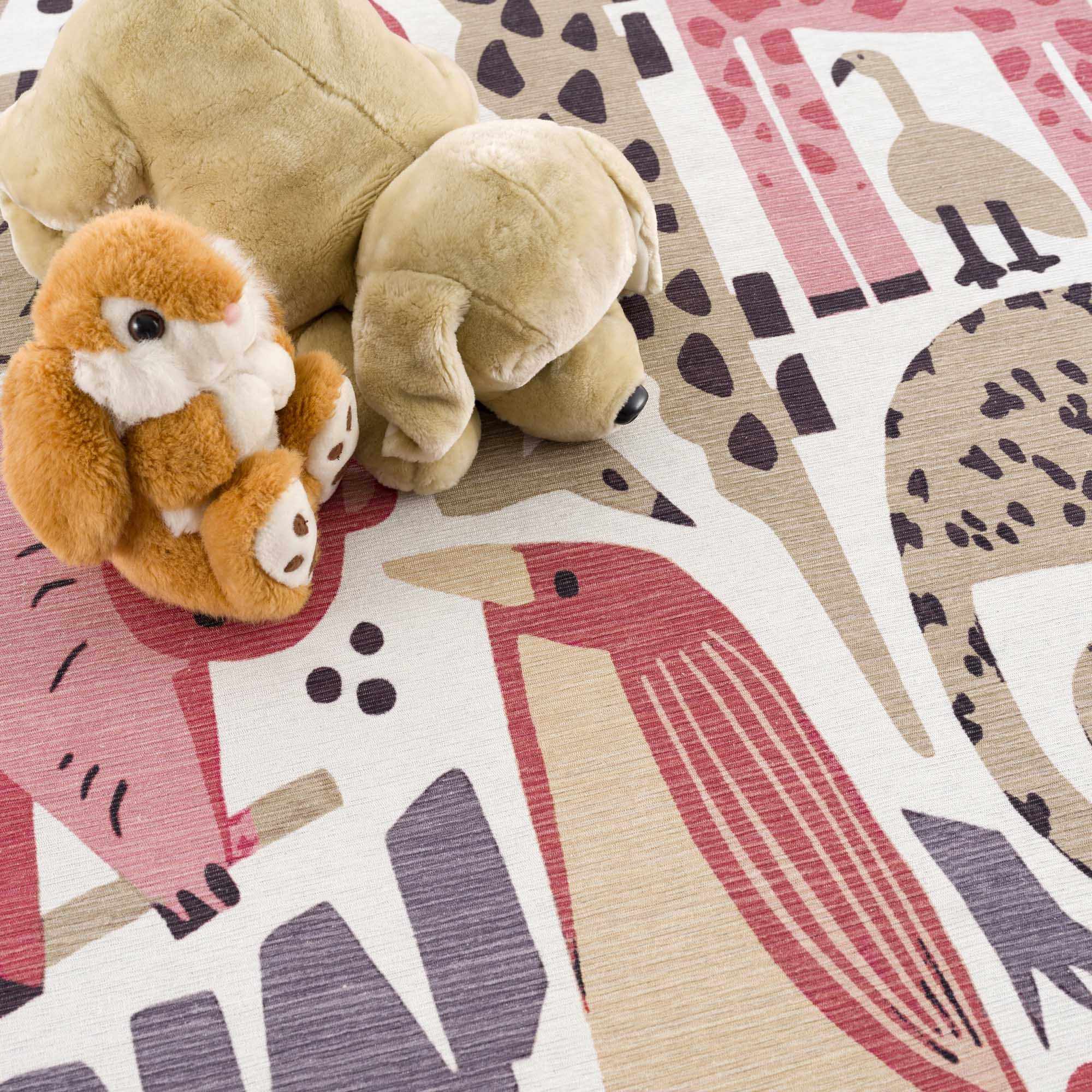 Natal Animal Print Washable Kids Rug - Bibenanova usa