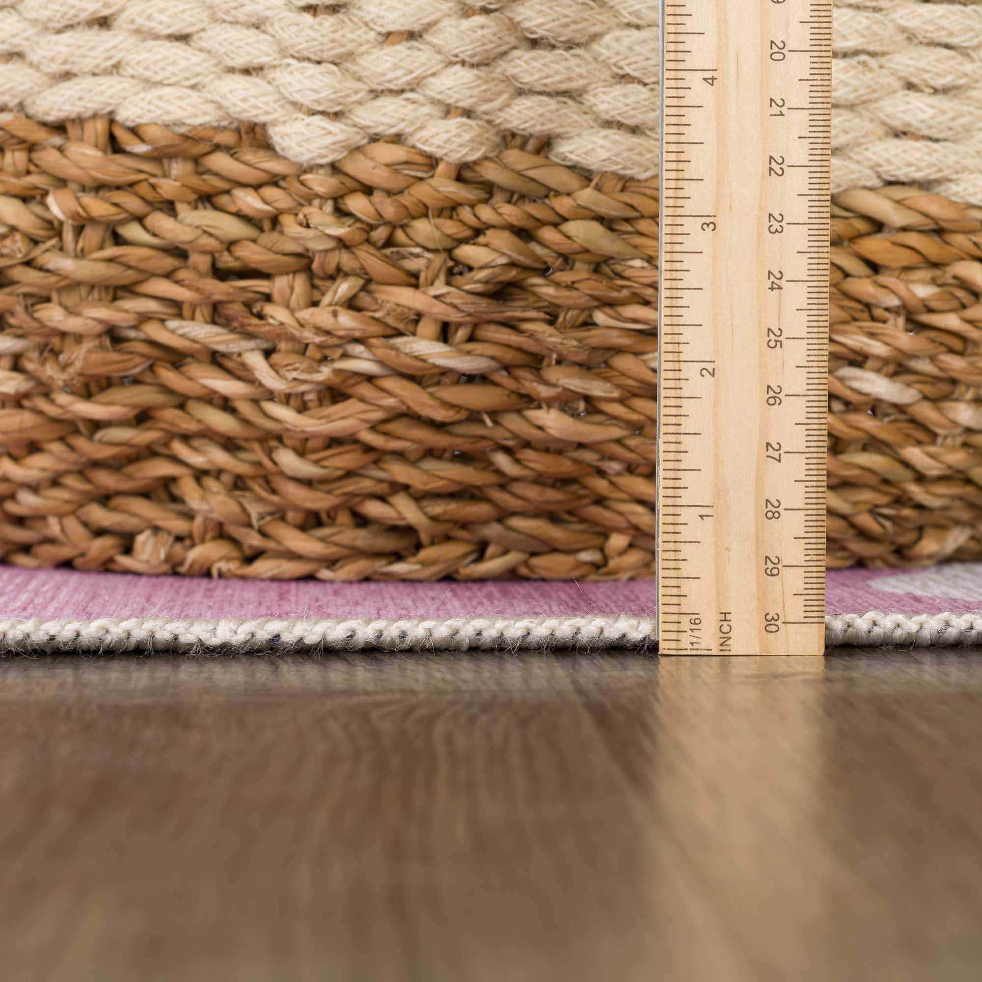 Nizar Pink Cloud Washable Kids Rug - Clearance - Bibenanova usa